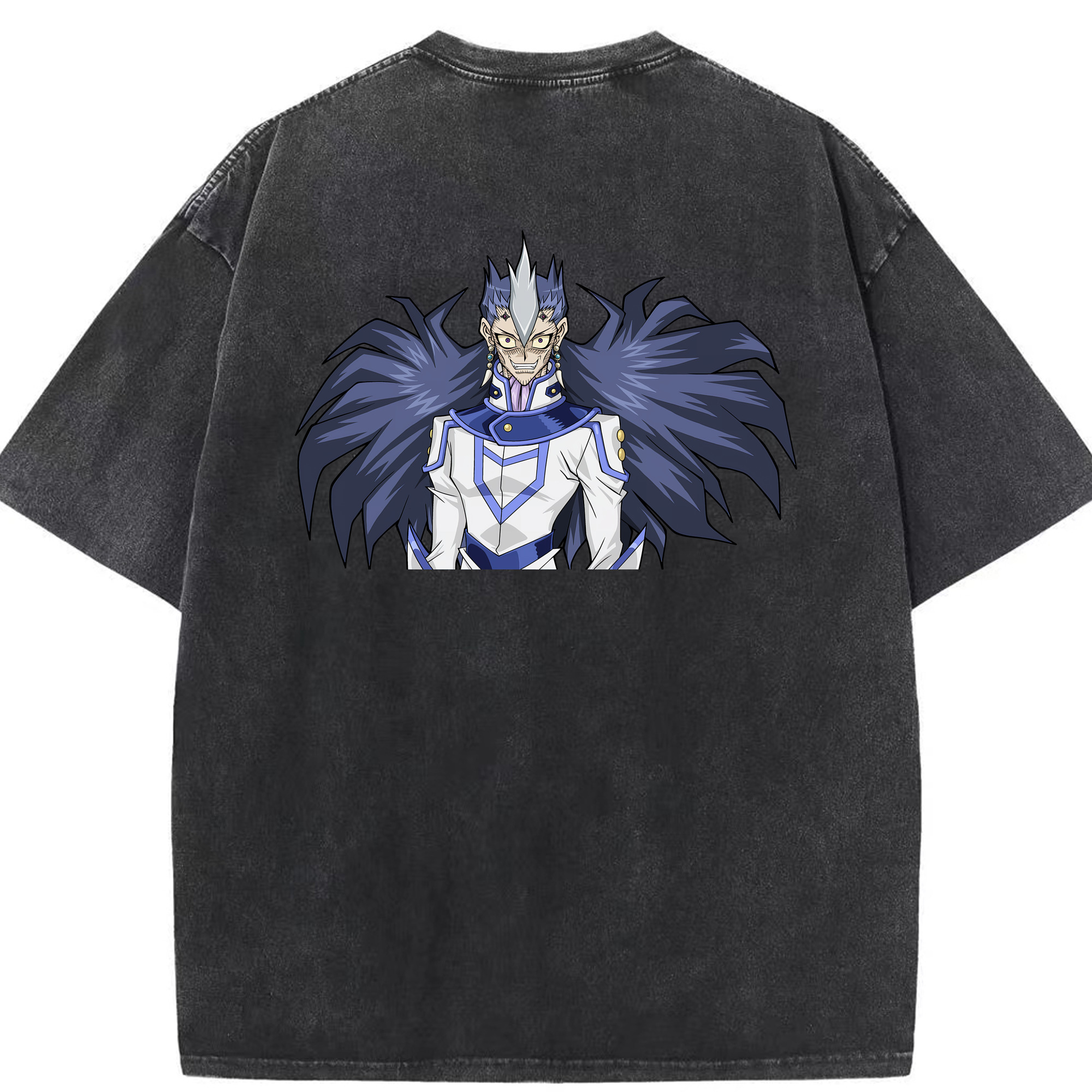 （画像用） 遊☆戯☆王 Yu-Gi-Oh! 綿100% ヴィンテージ風 半袖Tシャツ（背面プリント）