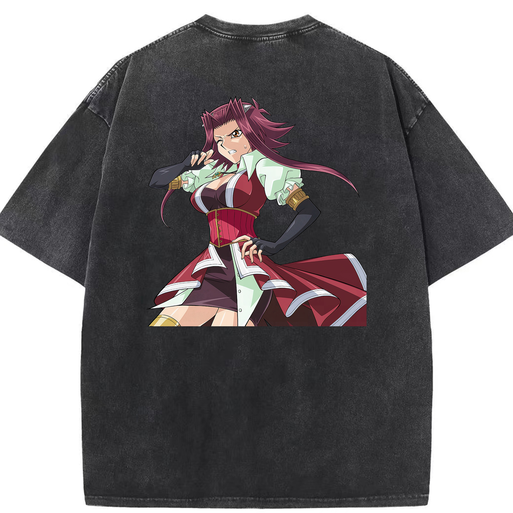 （画像用） 遊☆戯☆王 Yu-Gi-Oh! 綿100% ヴィンテージ風 半袖Tシャツ（背面プリント）