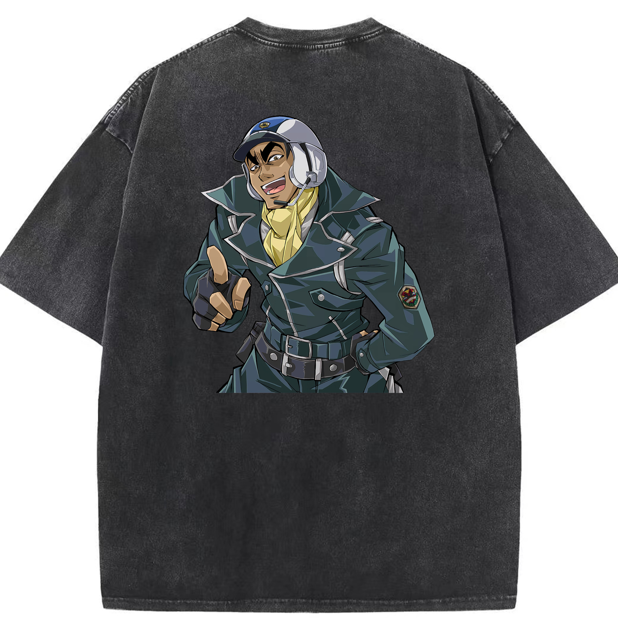 （画像用） 遊☆戯☆王 Yu-Gi-Oh! 綿100% ヴィンテージ風 半袖Tシャツ（背面プリント）