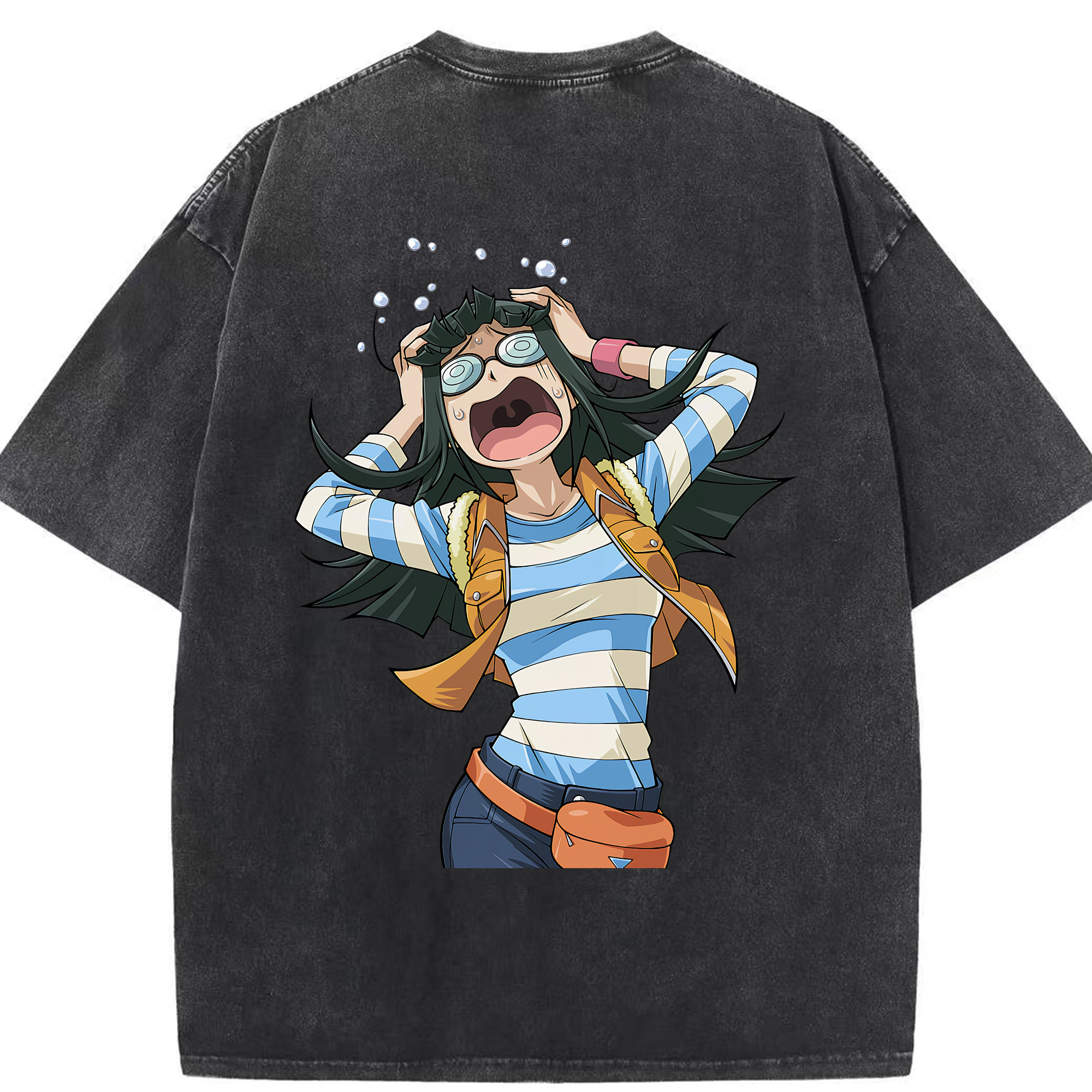 （画像用） 遊☆戯☆王 Yu-Gi-Oh! 綿100% ヴィンテージ風 半袖Tシャツ（背面プリント）