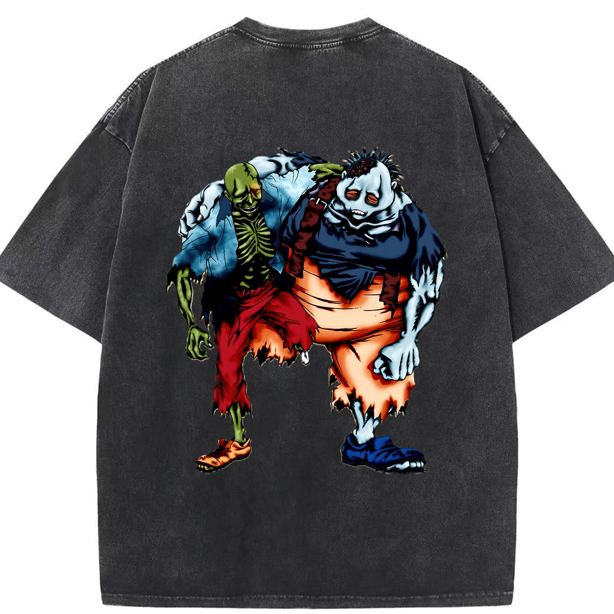 （画像用） 遊☆戯☆王 Yu-Gi-Oh! 綿100% ヴィンテージ風 半袖Tシャツ（背面プリント）