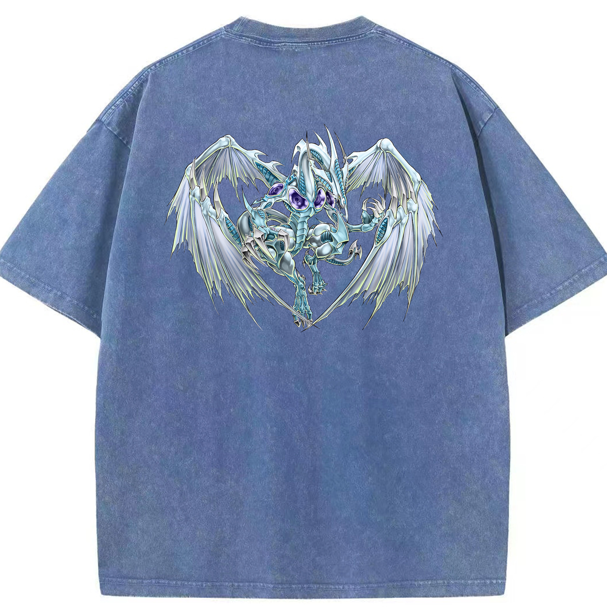 （画像用） 遊☆戯☆王 Yu-Gi-Oh! 綿100% ヴィンテージ風 半袖Tシャツ（背面プリント）