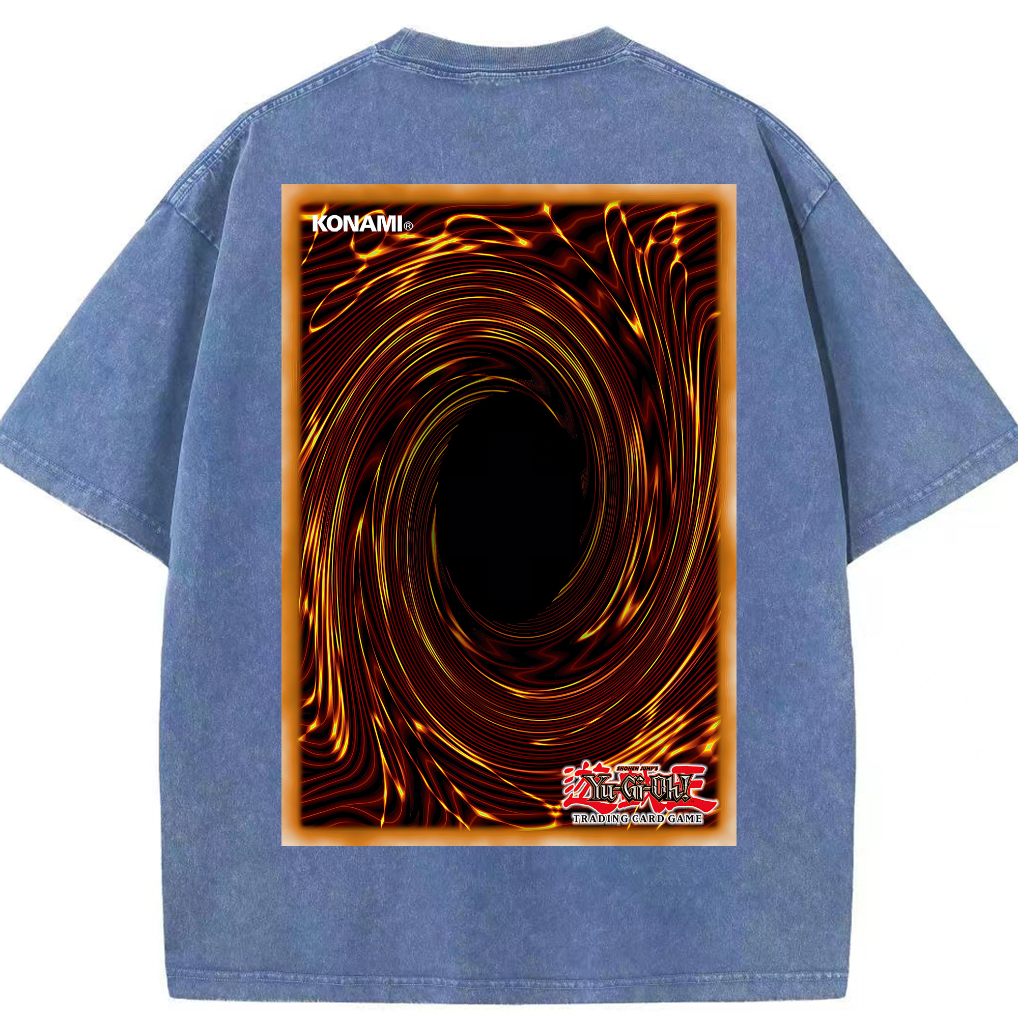 （画像用） 遊☆戯☆王 Yu-Gi-Oh! 綿100% ヴィンテージ風 半袖Tシャツ（背面プリント）