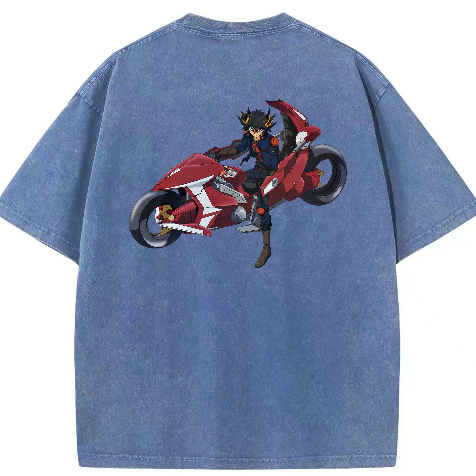 （画像用） 遊☆戯☆王 Yu-Gi-Oh! 綿100% ヴィンテージ風 半袖Tシャツ（背面プリント）
