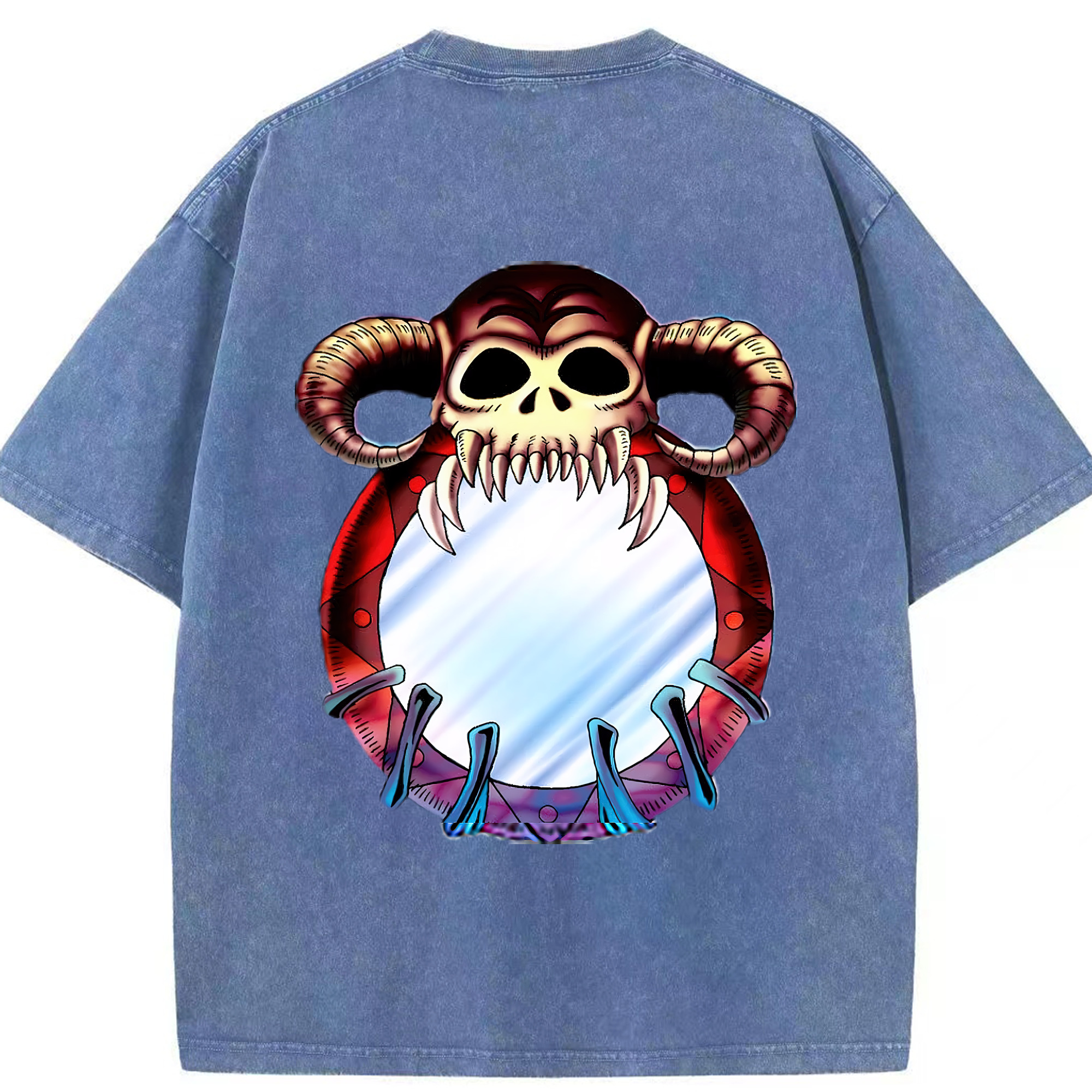 （画像用） 遊☆戯☆王 Yu-Gi-Oh! 綿100% ヴィンテージ風 半袖Tシャツ（背面プリント）