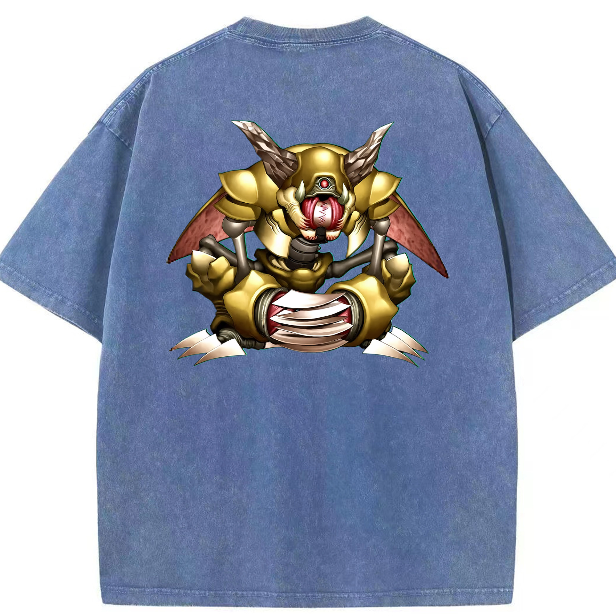 （画像用） 遊☆戯☆王 Yu-Gi-Oh! 綿100% ヴィンテージ風 半袖Tシャツ（背面プリント）