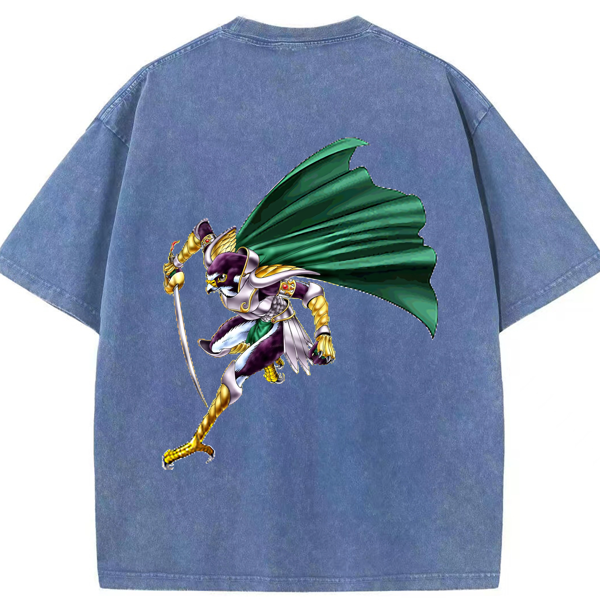 （画像用） 遊☆戯☆王 Yu-Gi-Oh! 綿100% ヴィンテージ風 半袖Tシャツ（背面プリント）