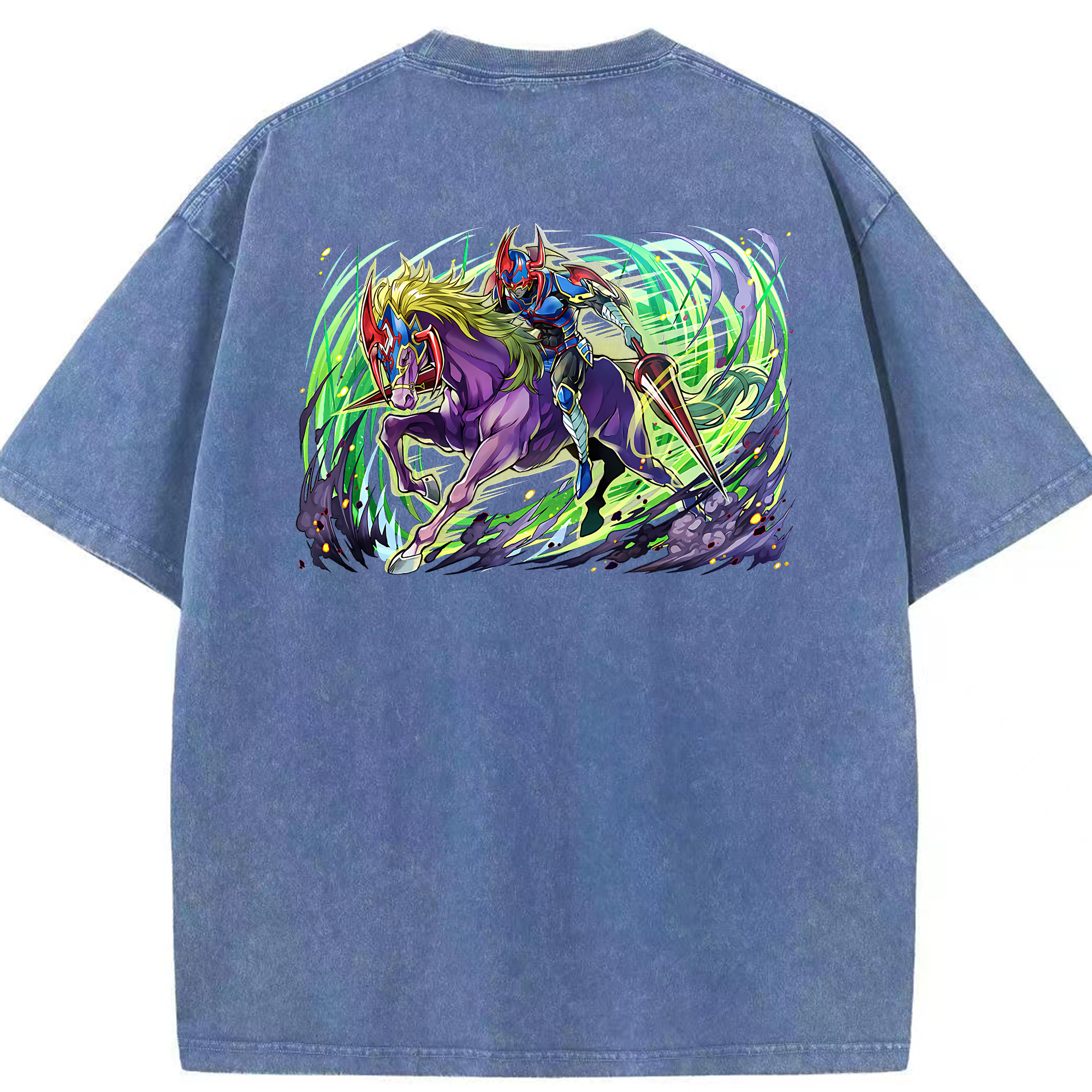 （画像用） 遊☆戯☆王 Yu-Gi-Oh! 綿100% ヴィンテージ風 半袖Tシャツ（背面プリント）