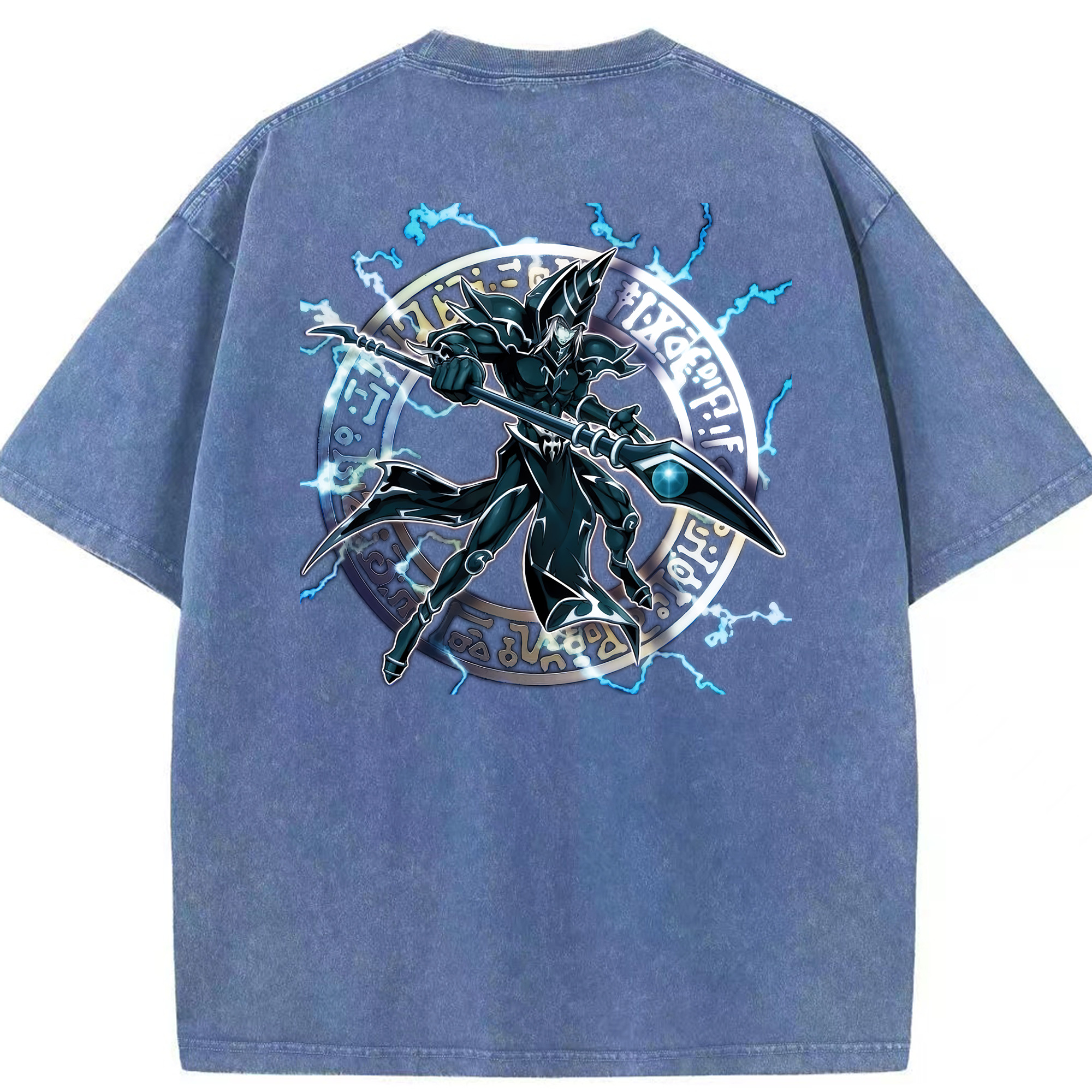 （画像用） 遊☆戯☆王 Yu-Gi-Oh! 綿100% ヴィンテージ風 半袖Tシャツ（背面プリント）