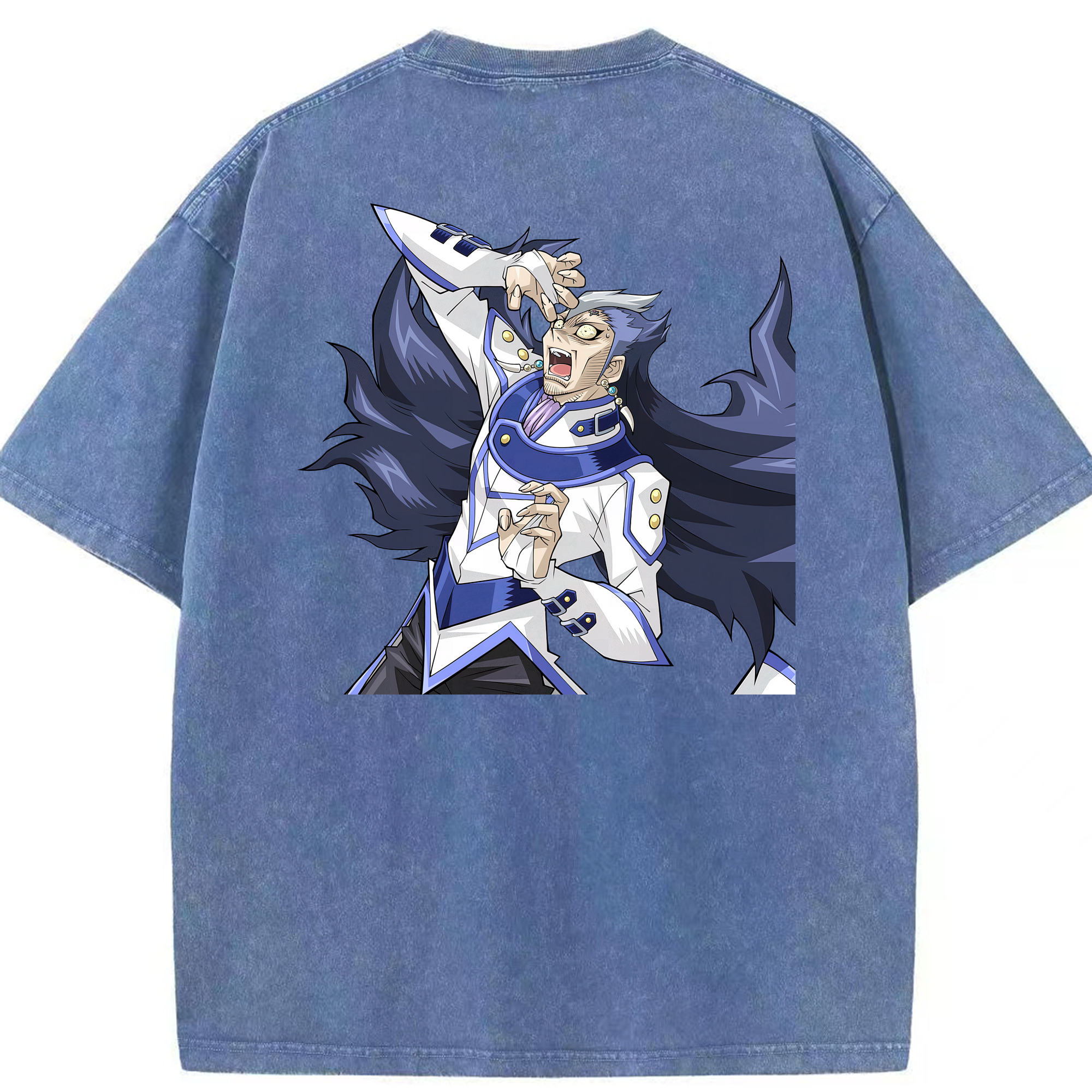 （画像用） 遊☆戯☆王 Yu-Gi-Oh! 綿100% ヴィンテージ風 半袖Tシャツ（背面プリント）