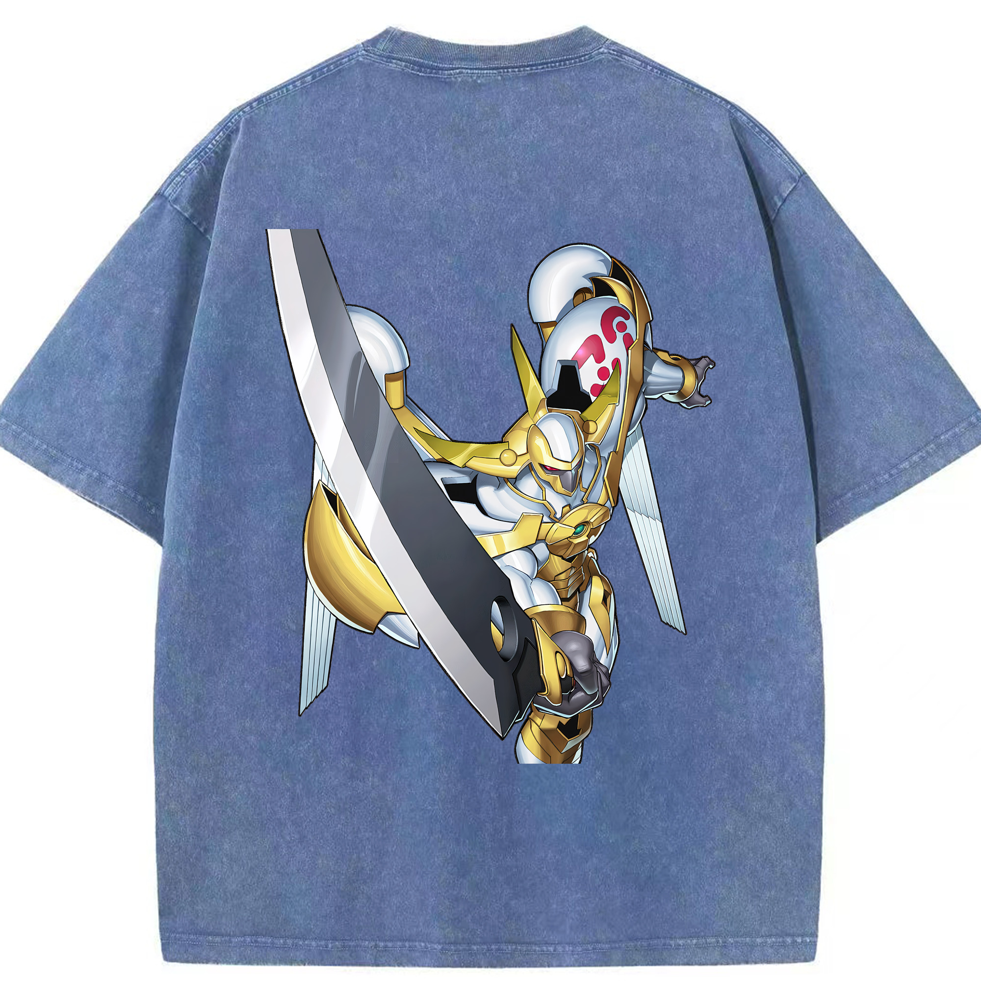 （画像用） 遊☆戯☆王 Yu-Gi-Oh! 綿100% ヴィンテージ風 半袖Tシャツ（背面プリント）