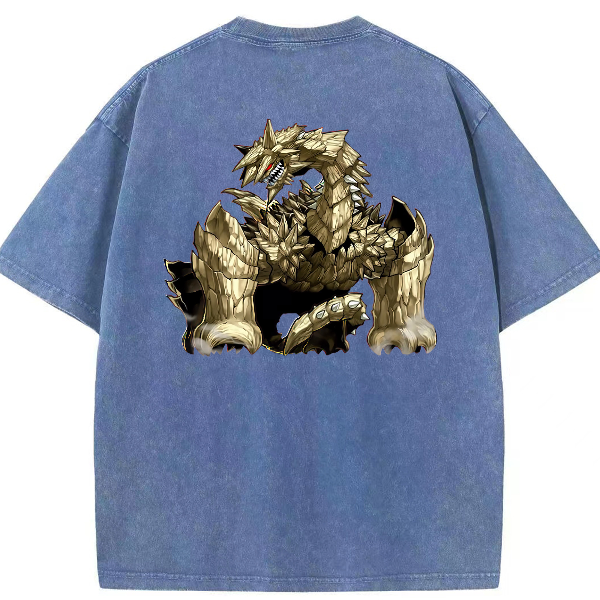 （画像用） 遊☆戯☆王 Yu-Gi-Oh! 綿100% ヴィンテージ風 半袖Tシャツ（背面プリント）
