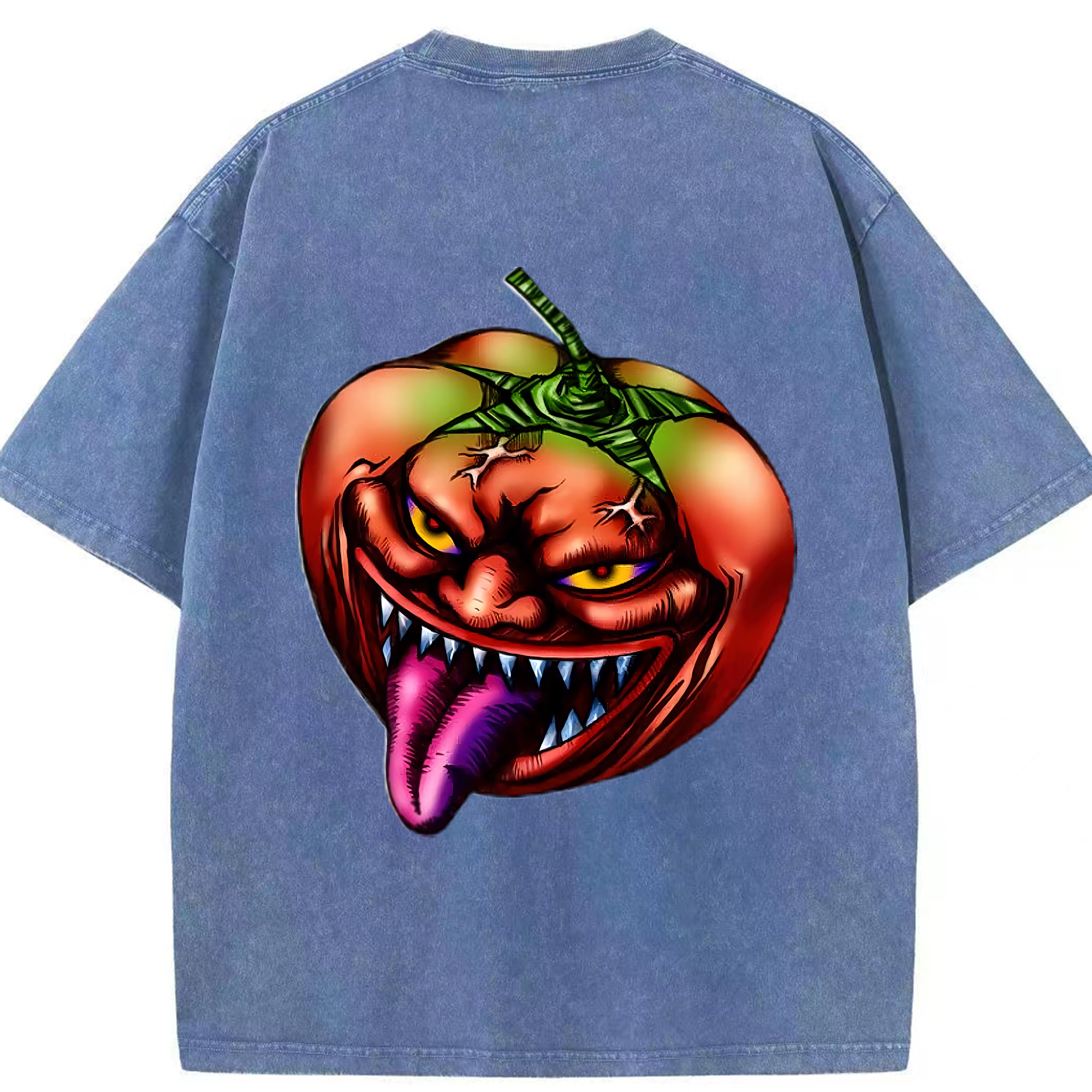 （画像用） 遊☆戯☆王 Yu-Gi-Oh! 綿100% ヴィンテージ風 半袖Tシャツ（背面プリント）