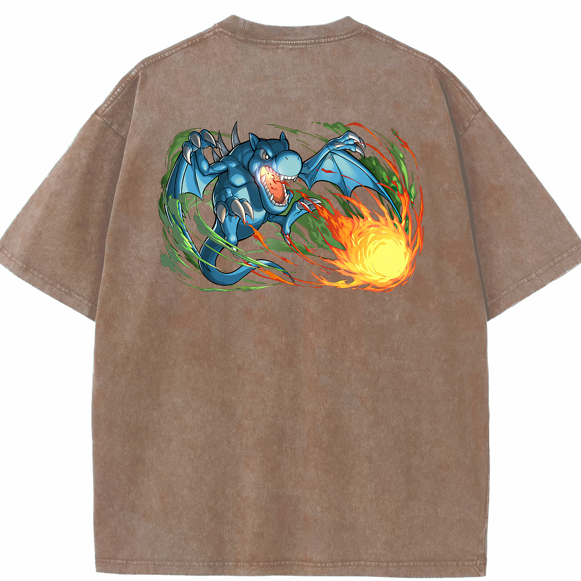 （画像用） 遊☆戯☆王 Yu-Gi-Oh! 綿100% ヴィンテージ風 半袖Tシャツ（背面プリント）