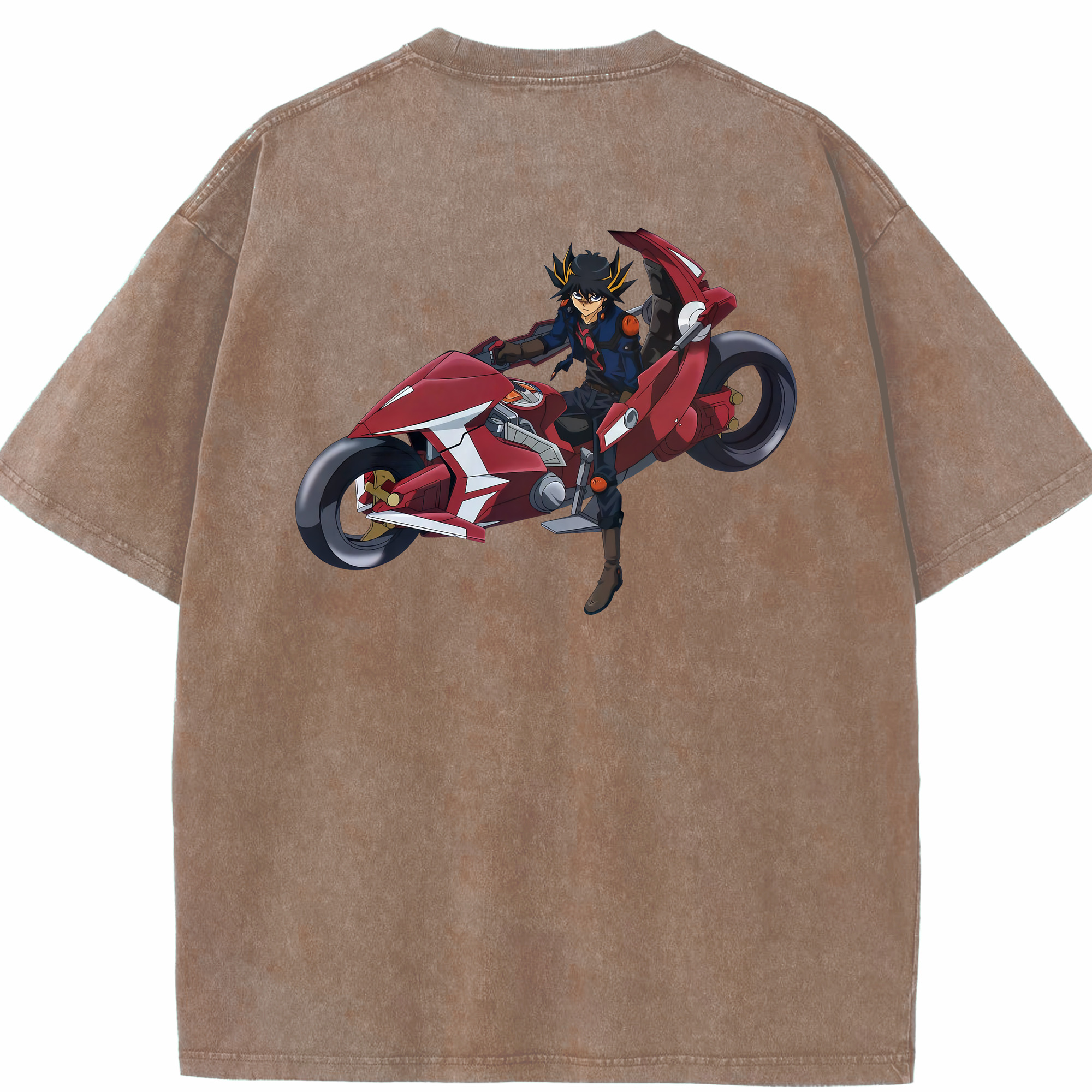 （画像用） 遊☆戯☆王 Yu-Gi-Oh! 綿100% ヴィンテージ風 半袖Tシャツ（背面プリント）
