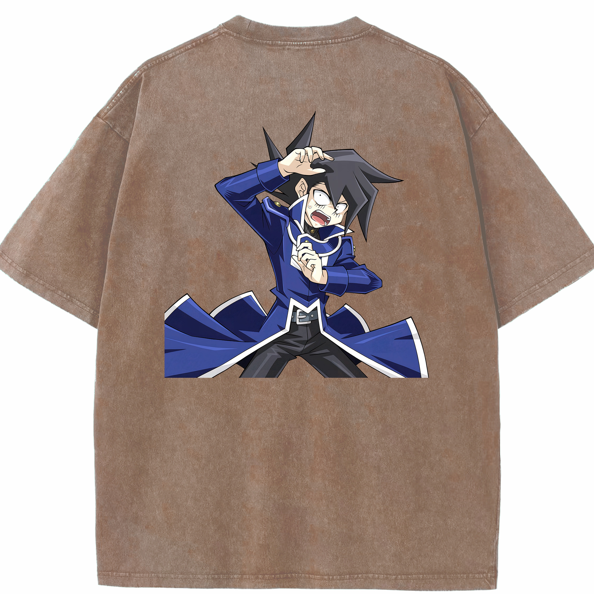 （画像用） 遊☆戯☆王 Yu-Gi-Oh! 綿100% ヴィンテージ風 半袖Tシャツ（背面プリント）