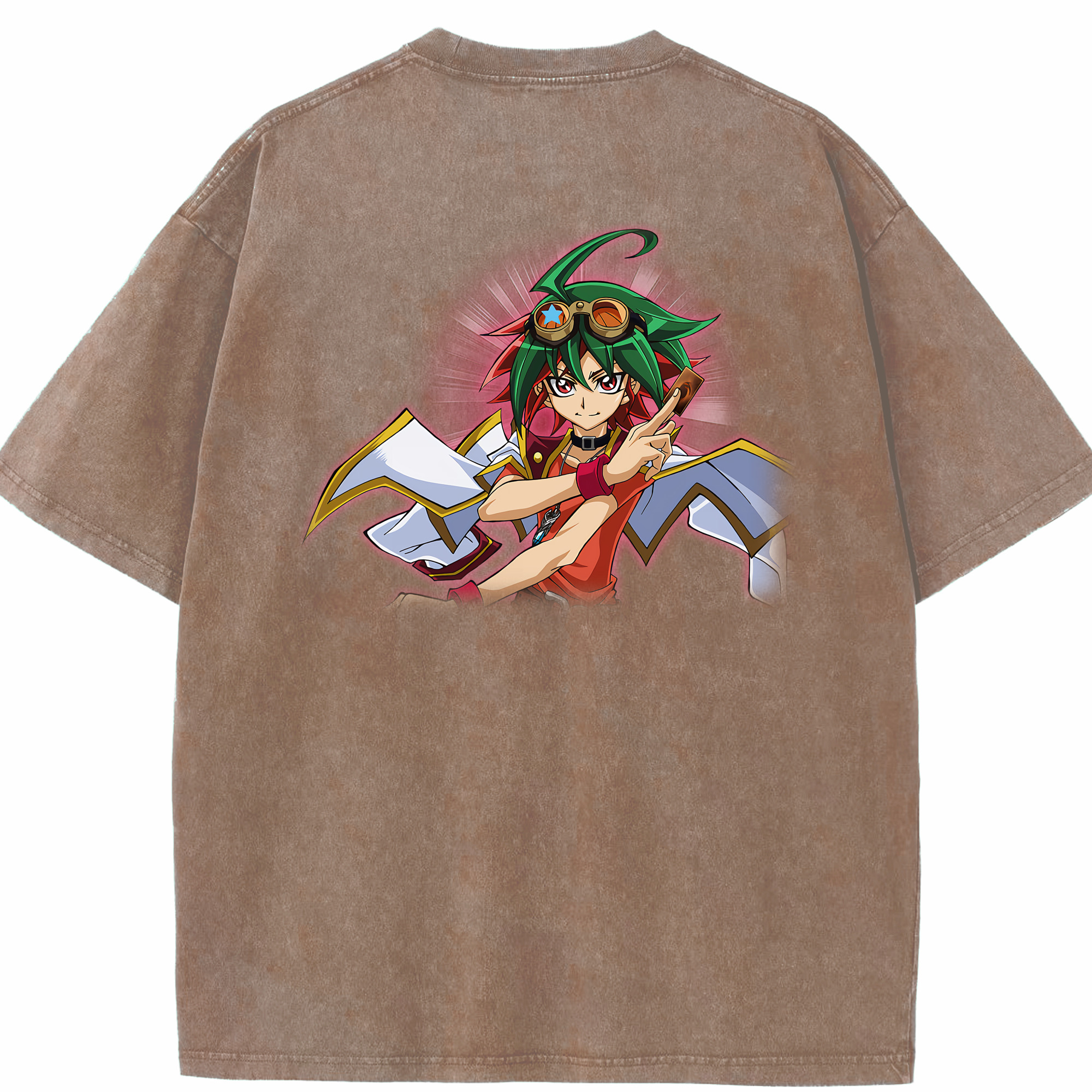 （画像用） 遊☆戯☆王 Yu-Gi-Oh! 綿100% ヴィンテージ風 半袖Tシャツ（背面プリント）