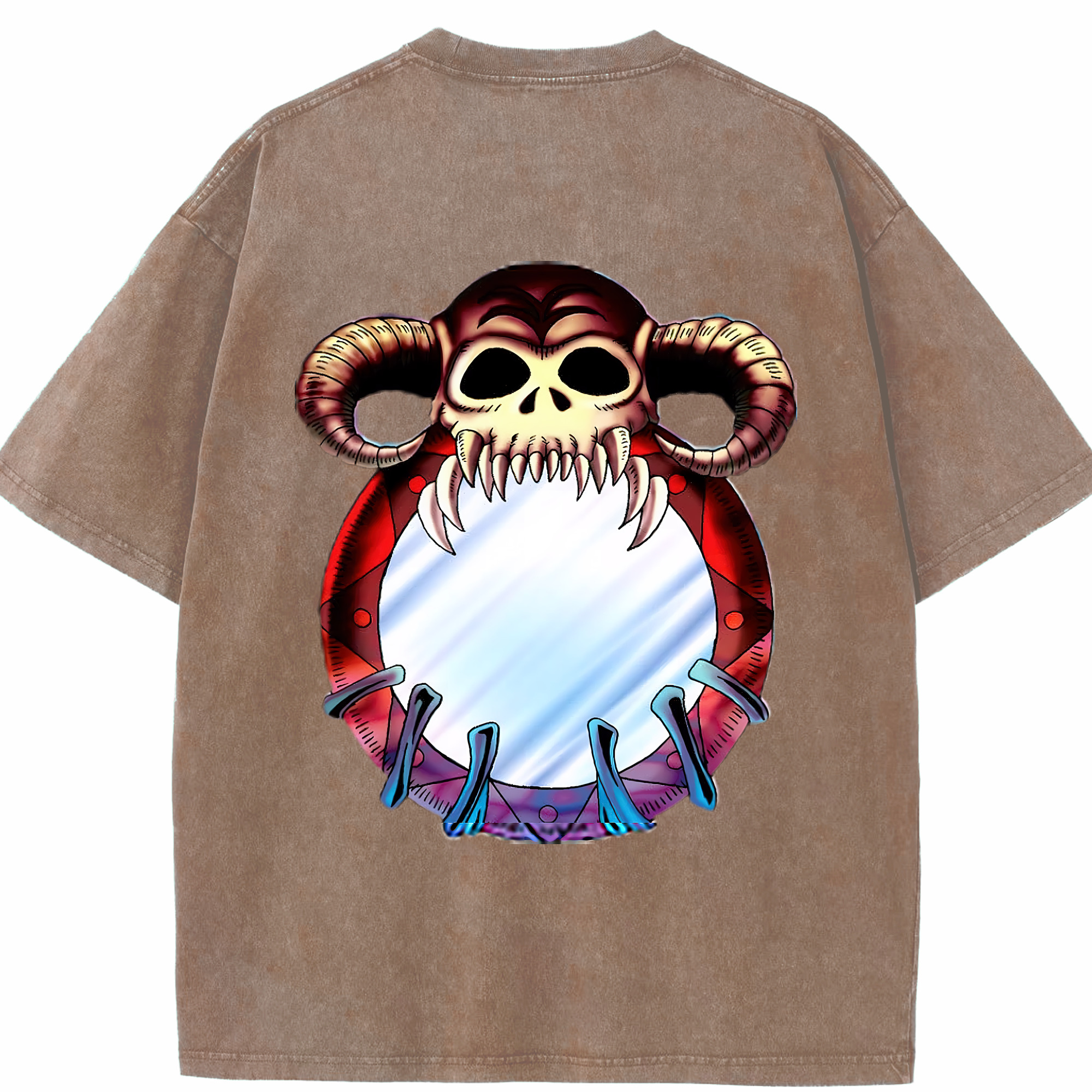 （画像用） 遊☆戯☆王 Yu-Gi-Oh! 綿100% ヴィンテージ風 半袖Tシャツ（背面プリント）
