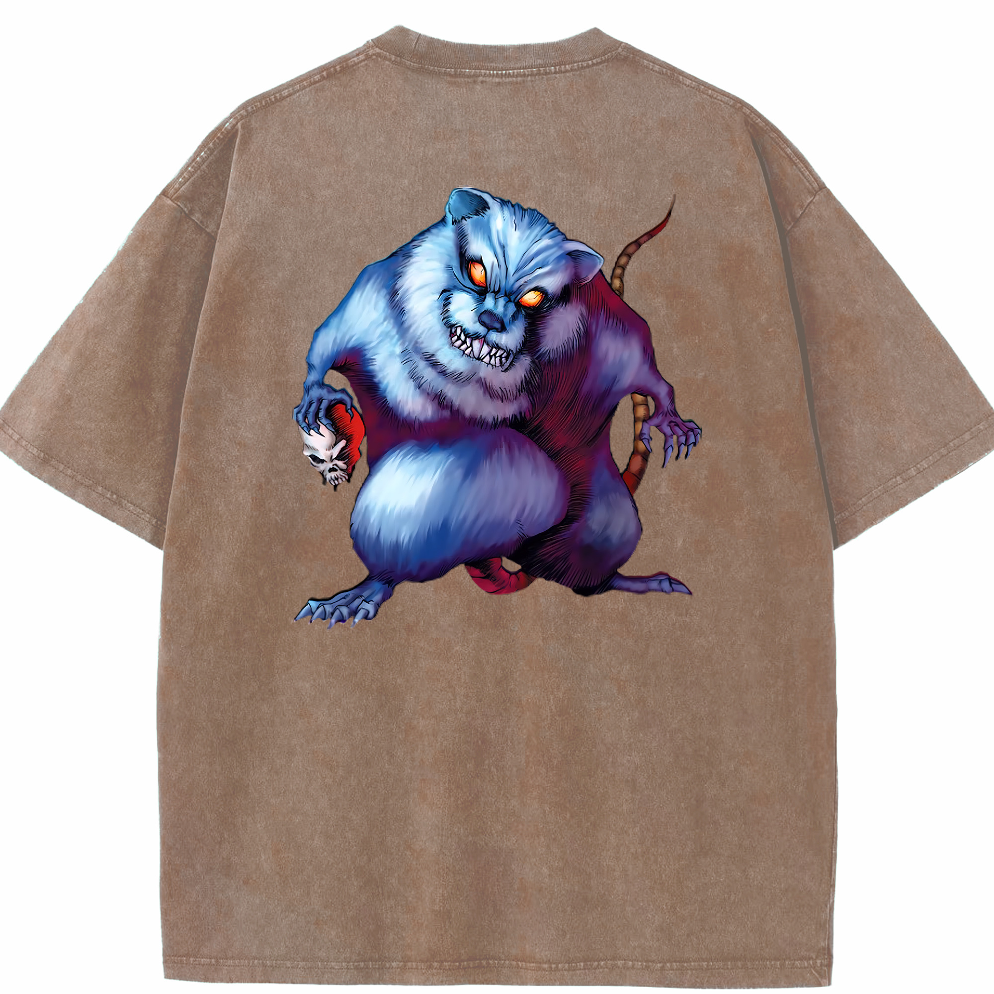 （画像用） 遊☆戯☆王 Yu-Gi-Oh! 綿100% ヴィンテージ風 半袖Tシャツ（背面プリント）