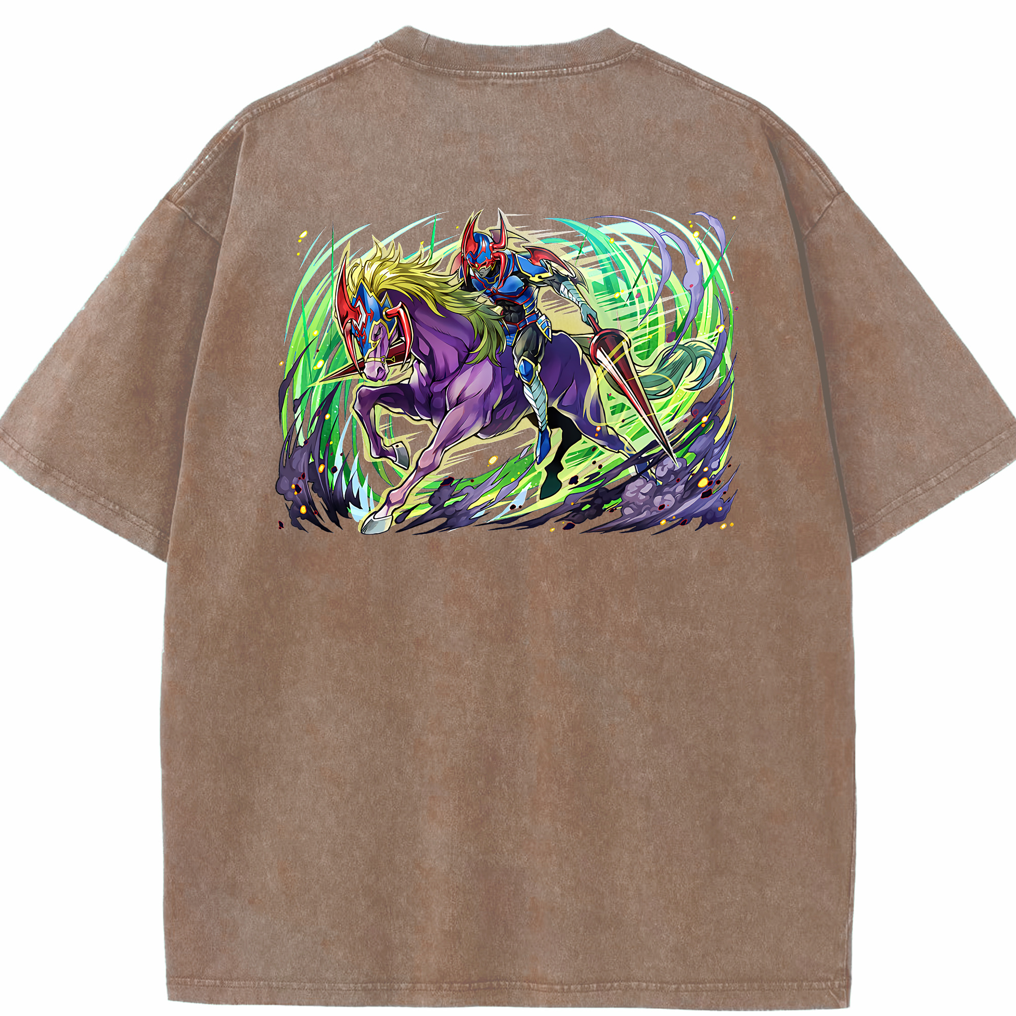 （画像用） 遊☆戯☆王 Yu-Gi-Oh! 綿100% ヴィンテージ風 半袖Tシャツ（背面プリント）