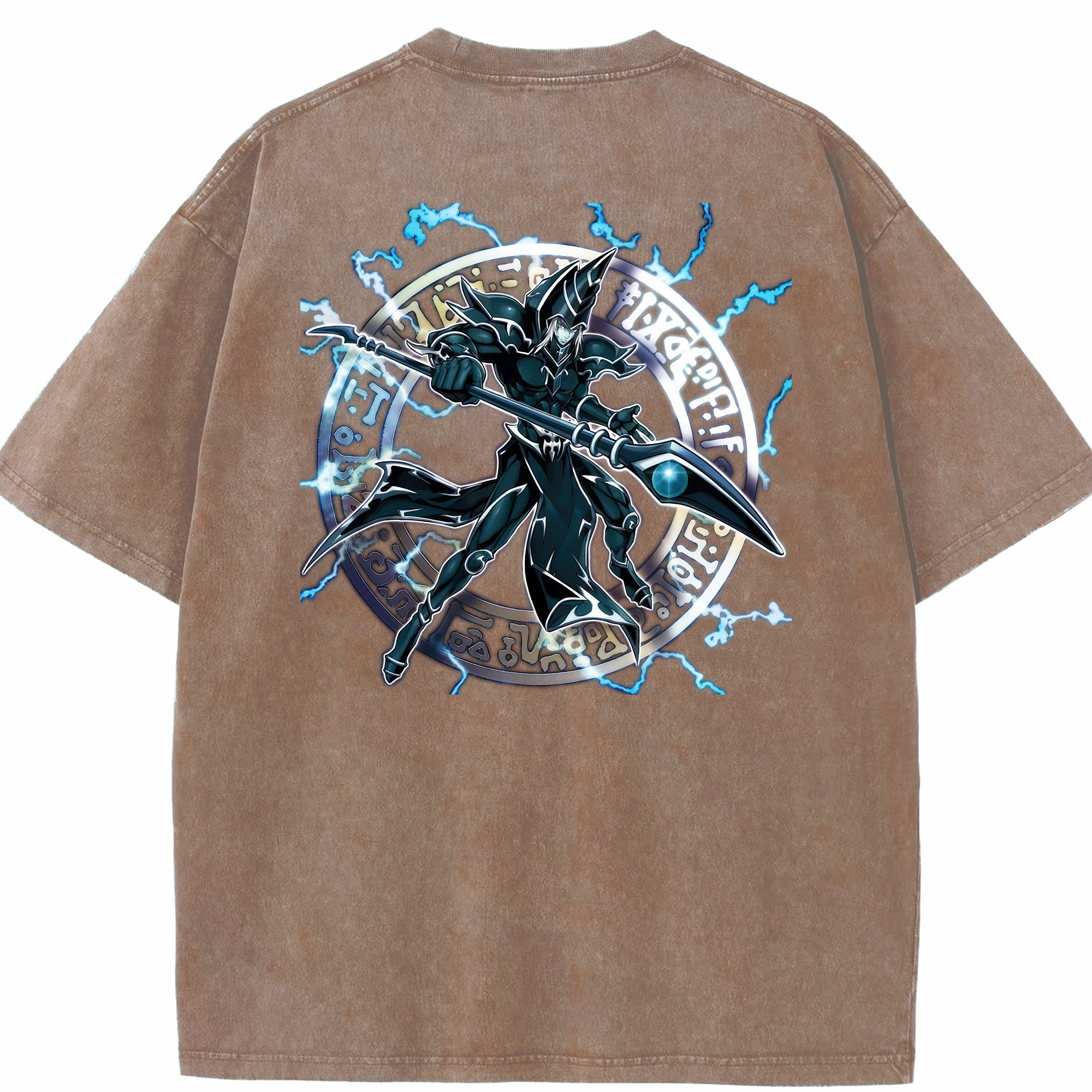 （画像用） 遊☆戯☆王 Yu-Gi-Oh! 綿100% ヴィンテージ風 半袖Tシャツ（背面プリント）