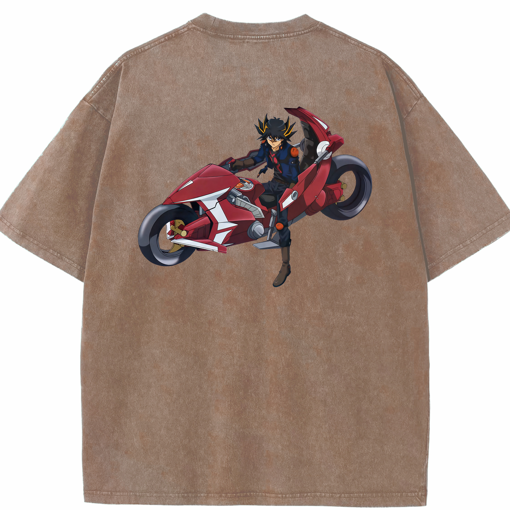 （画像用） 遊☆戯☆王 Yu-Gi-Oh! 綿100% ヴィンテージ風 半袖Tシャツ（背面プリント）