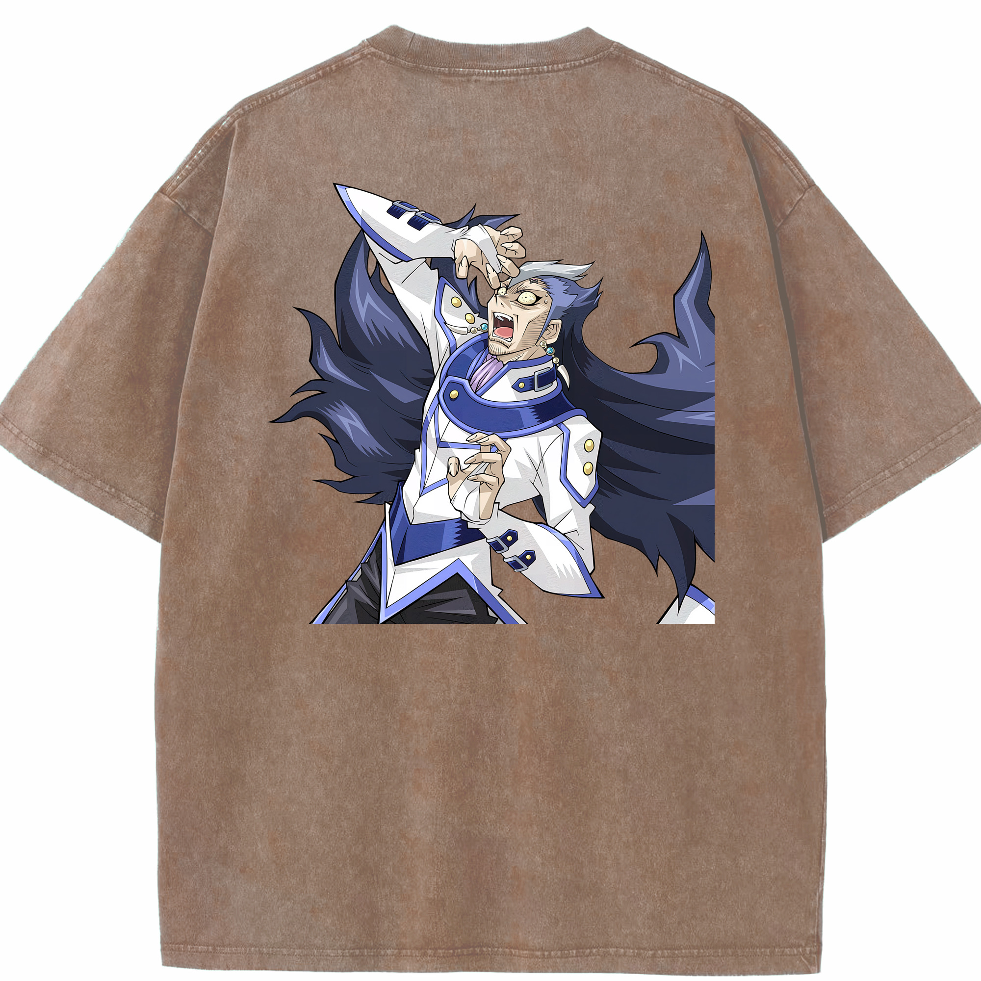 （画像用） 遊☆戯☆王 Yu-Gi-Oh! 綿100% ヴィンテージ風 半袖Tシャツ（背面プリント）