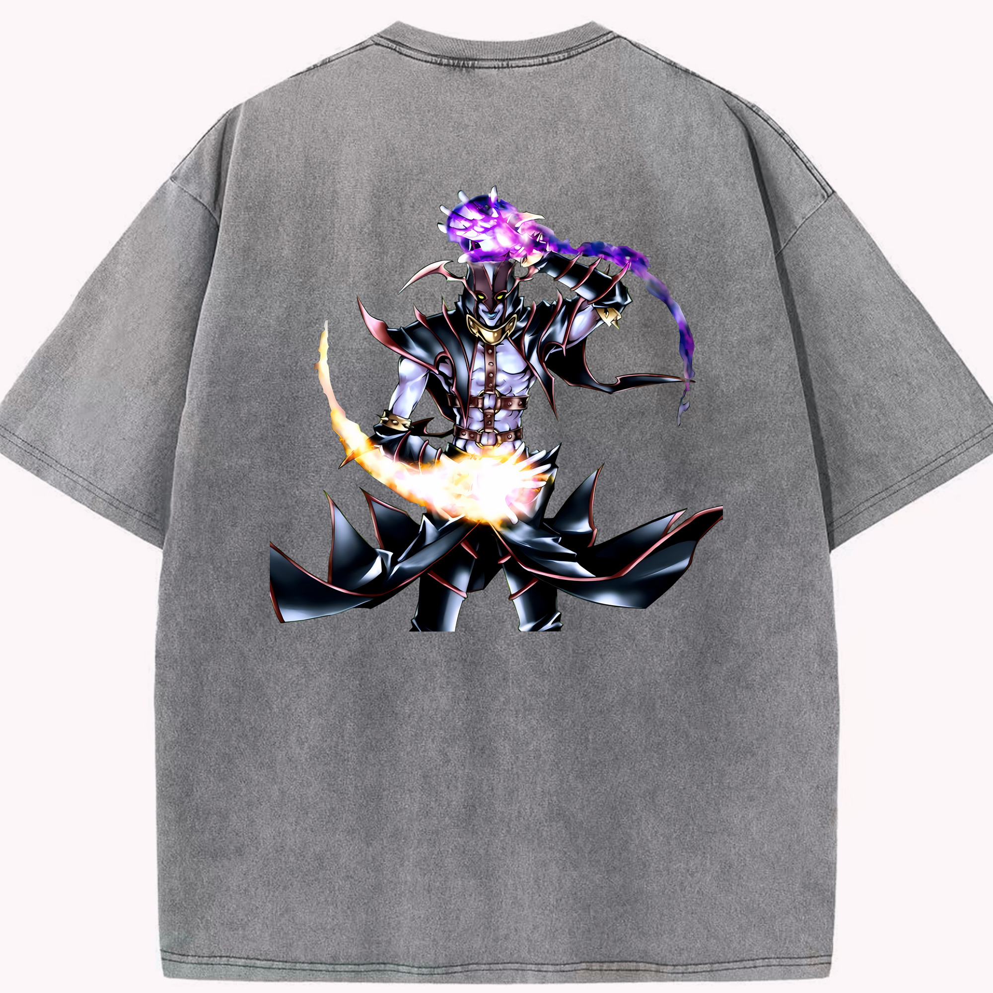 （画像用） 遊☆戯☆王 Yu-Gi-Oh! 綿100% ヴィンテージ風 半袖Tシャツ（背面プリント）