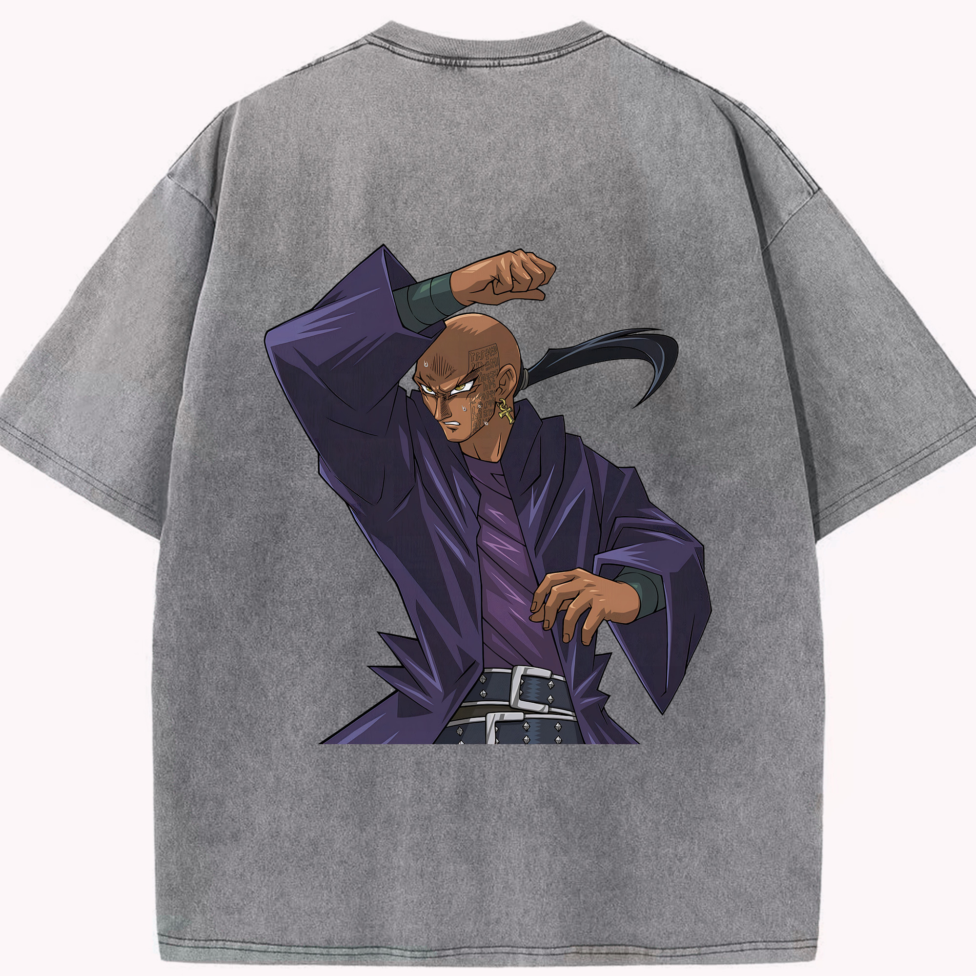 （画像用） 遊☆戯☆王 Yu-Gi-Oh! 綿100% ヴィンテージ風 半袖Tシャツ（背面プリント）