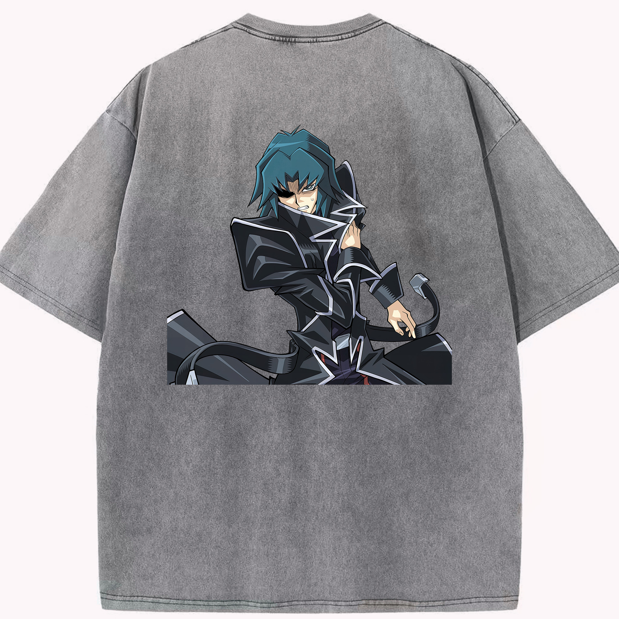 （画像用） 遊☆戯☆王 Yu-Gi-Oh! 綿100% ヴィンテージ風 半袖Tシャツ（背面プリント）