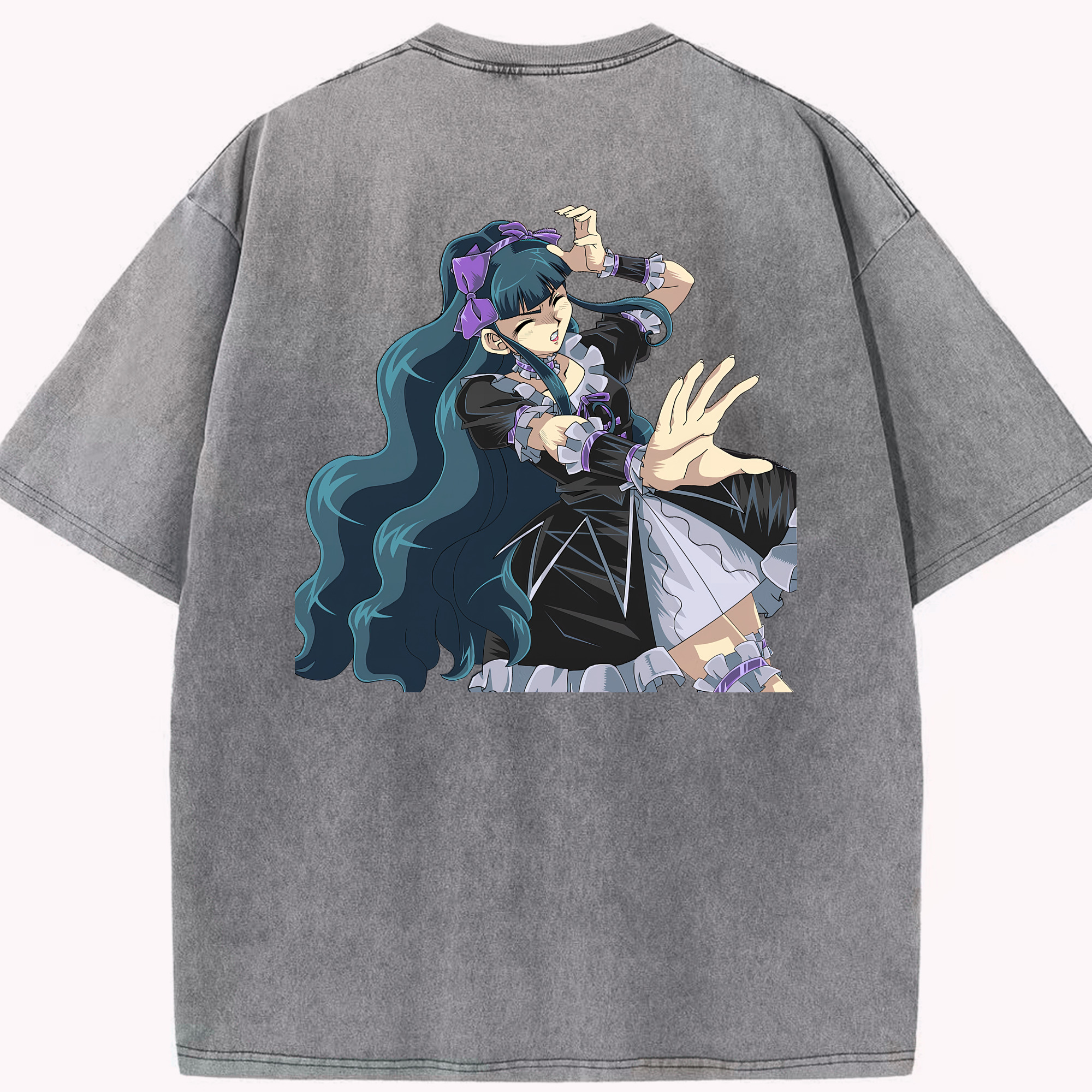 （画像用） 遊☆戯☆王 Yu-Gi-Oh! 綿100% ヴィンテージ風 半袖Tシャツ（背面プリント）