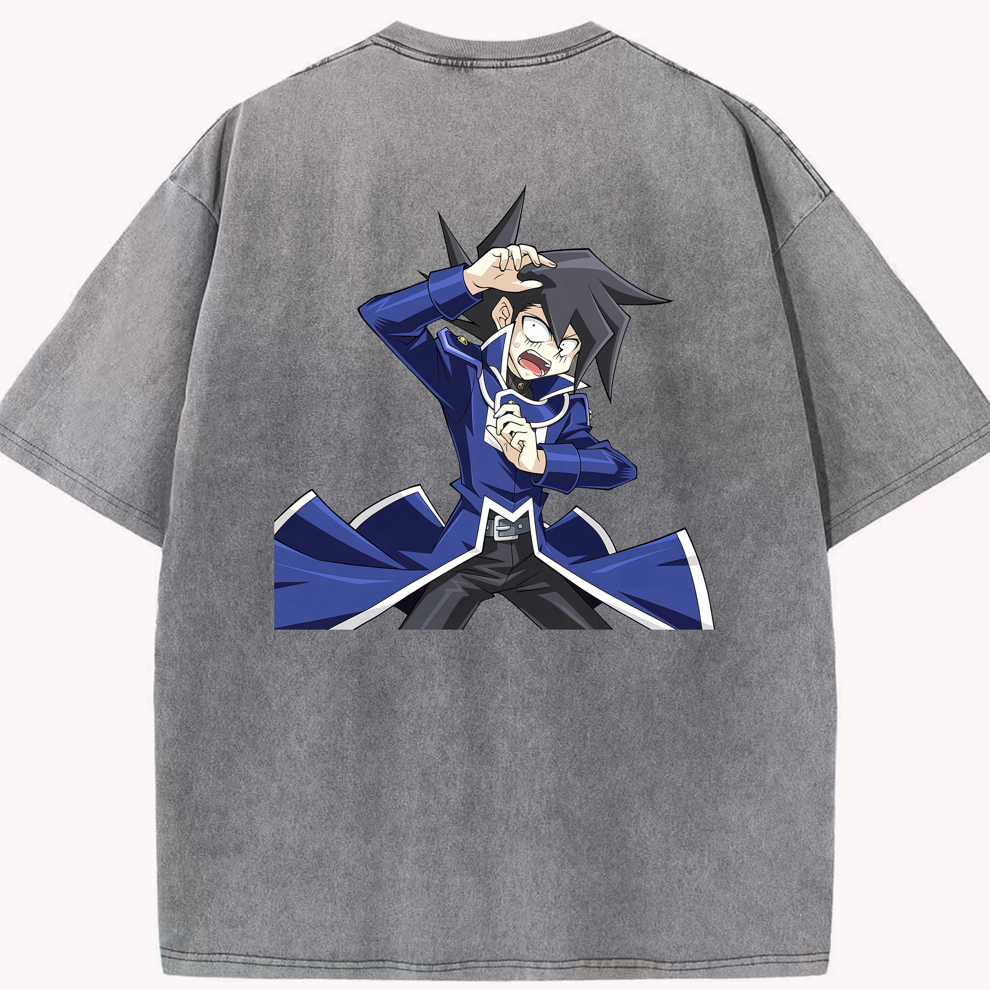 （画像用） 遊☆戯☆王 Yu-Gi-Oh! 綿100% ヴィンテージ風 半袖Tシャツ（背面プリント）