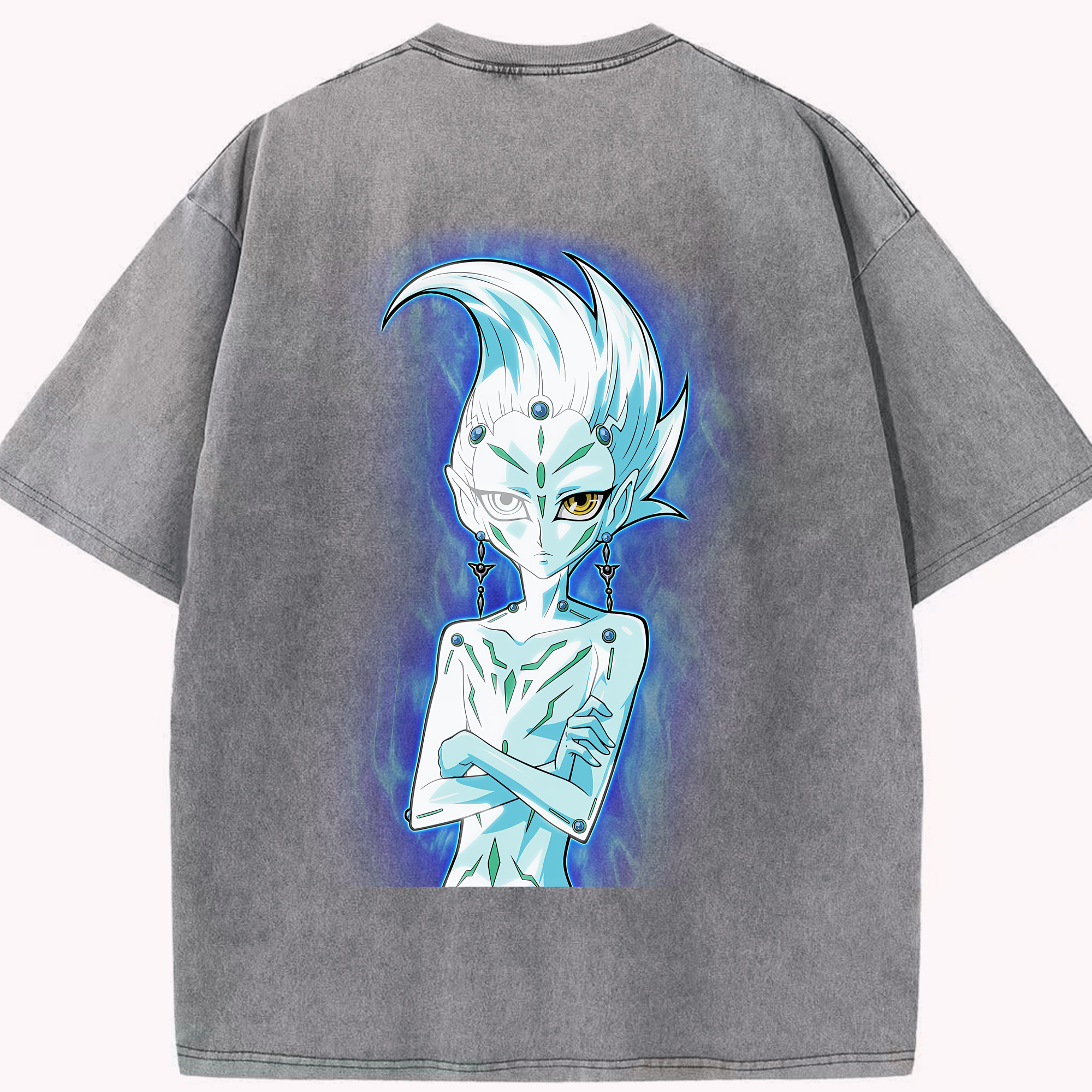 （画像用） 遊☆戯☆王 Yu-Gi-Oh! 綿100% ヴィンテージ風 半袖Tシャツ（背面プリント）