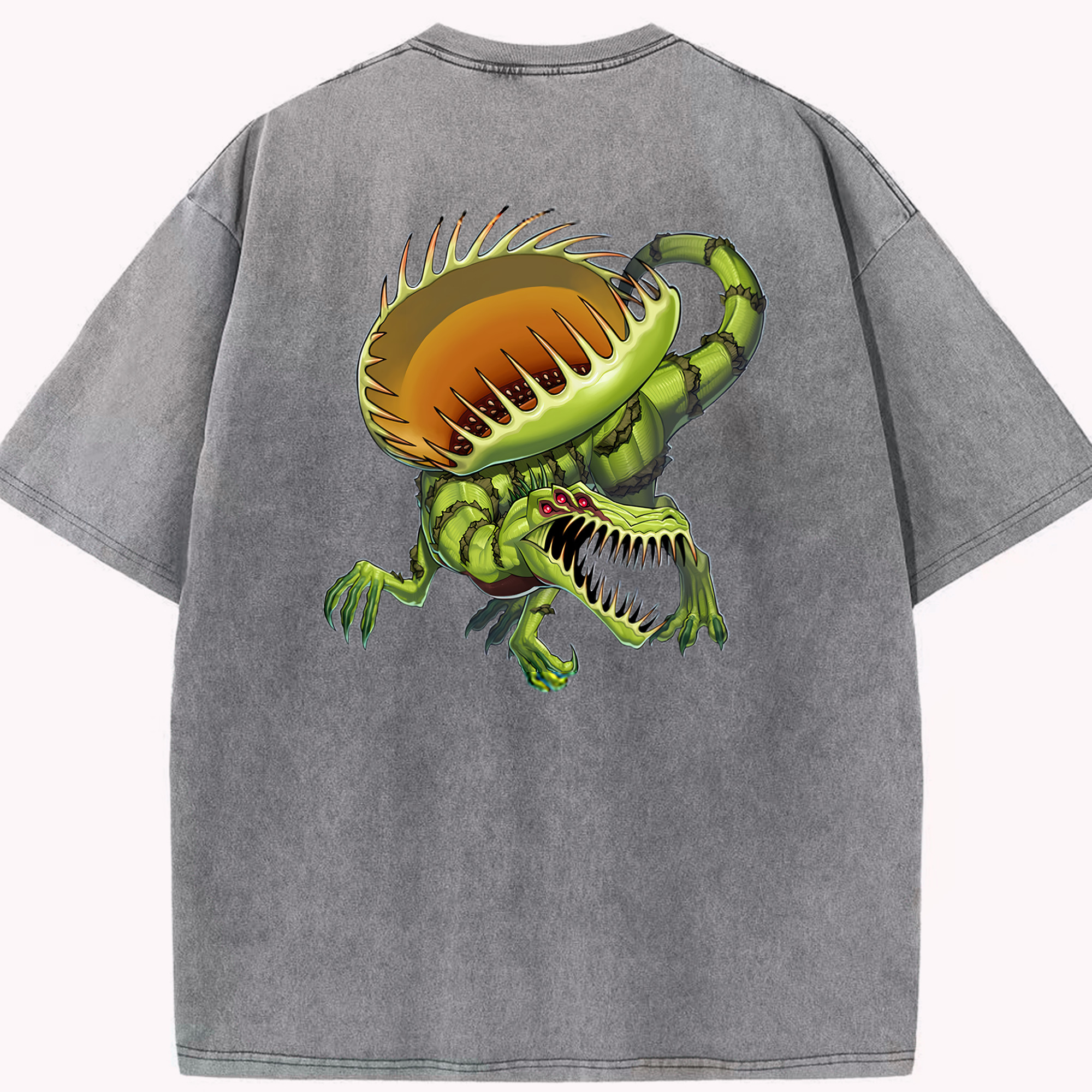 （画像用） 遊☆戯☆王 Yu-Gi-Oh! 綿100% ヴィンテージ風 半袖Tシャツ（背面プリント）