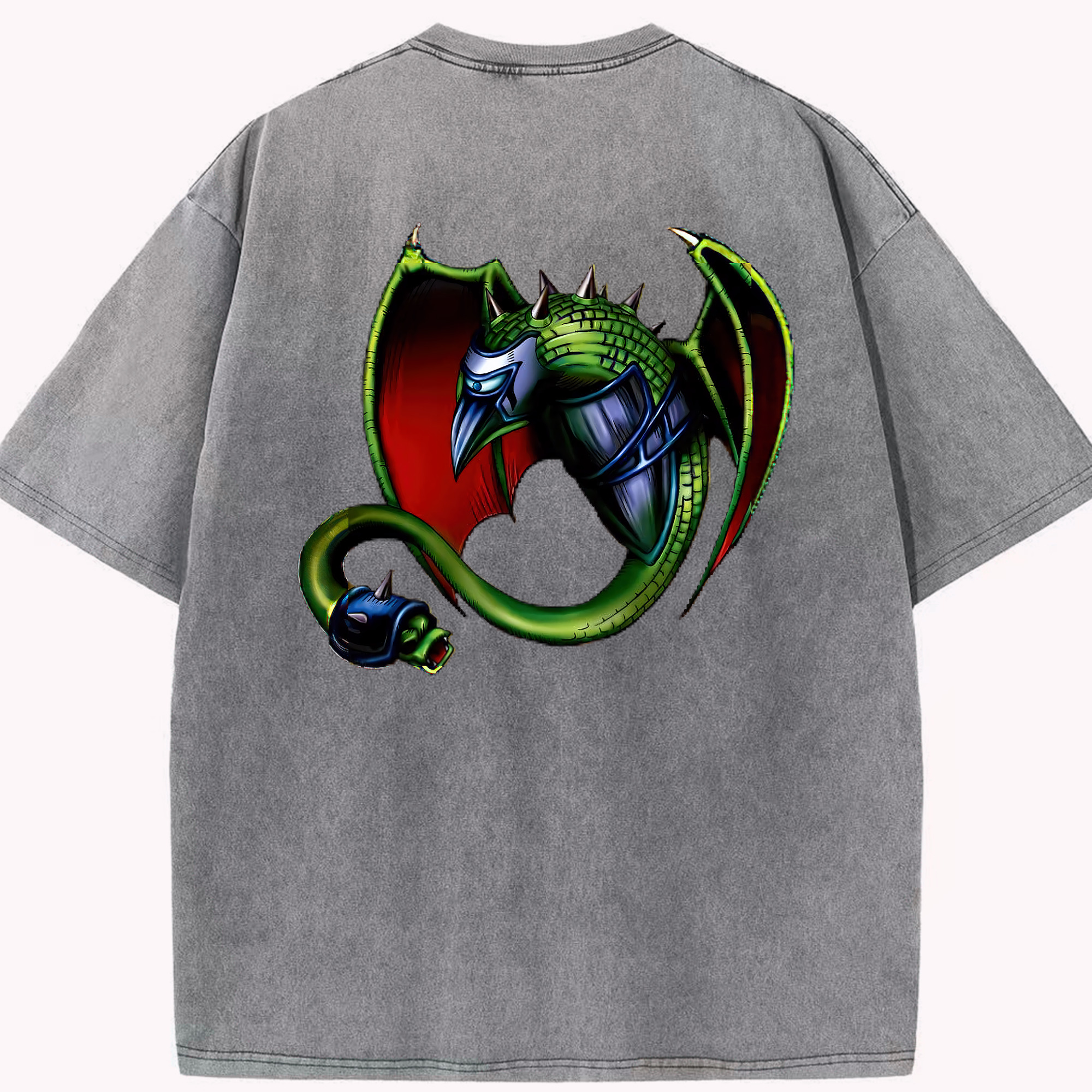 （画像用） 遊☆戯☆王 Yu-Gi-Oh! 綿100% ヴィンテージ風 半袖Tシャツ（背面プリント）
