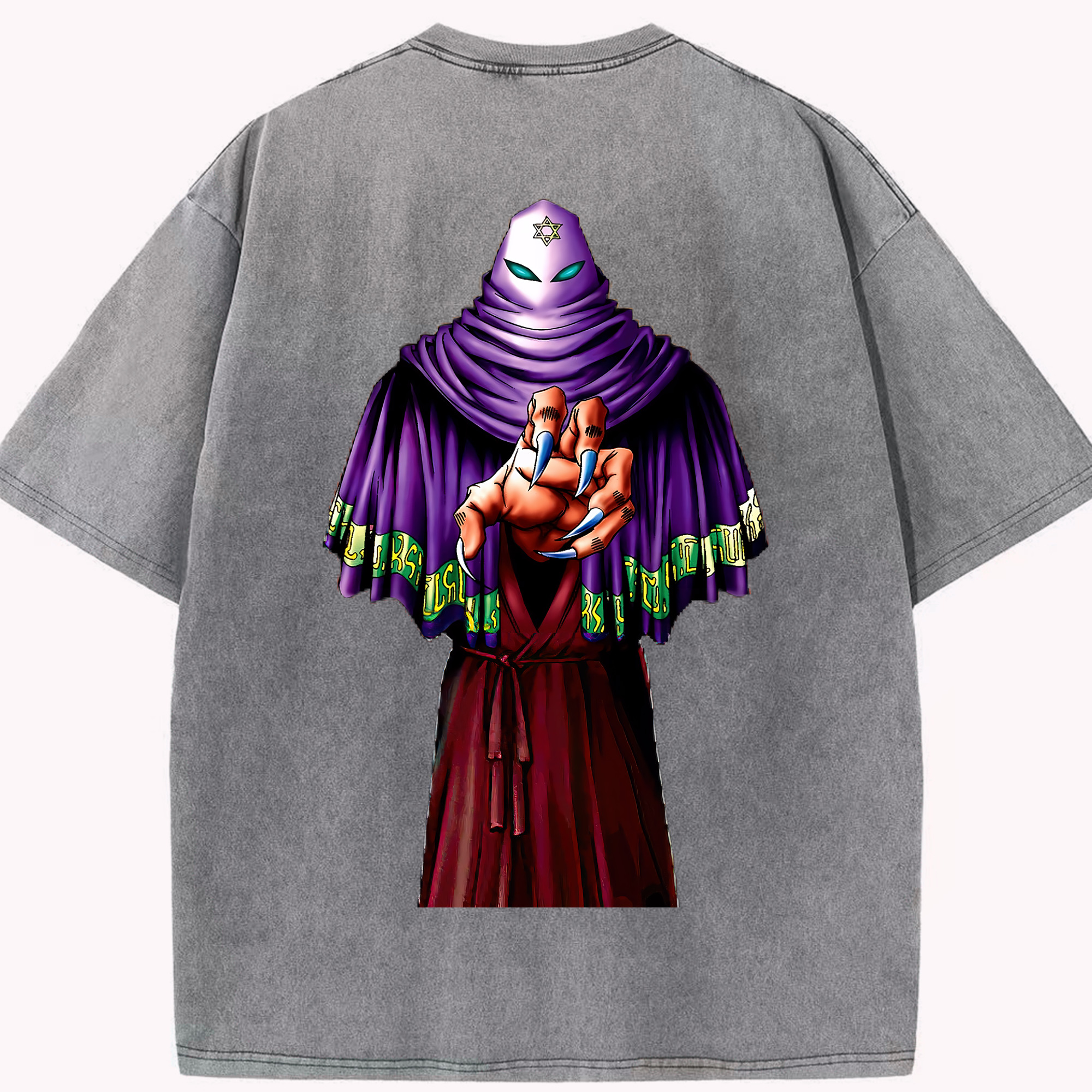 （画像用） 遊☆戯☆王 Yu-Gi-Oh! 綿100% ヴィンテージ風 半袖Tシャツ（背面プリント）