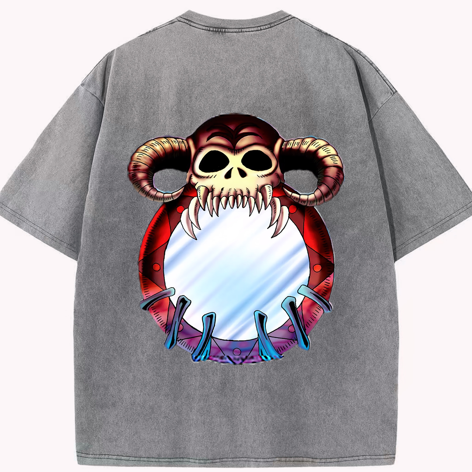 （画像用） 遊☆戯☆王 Yu-Gi-Oh! 綿100% ヴィンテージ風 半袖Tシャツ（背面プリント）