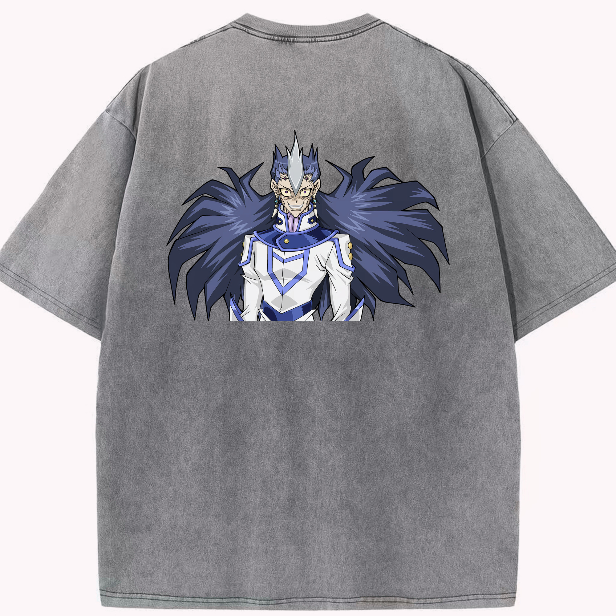 （画像用） 遊☆戯☆王 Yu-Gi-Oh! 綿100% ヴィンテージ風 半袖Tシャツ（背面プリント）