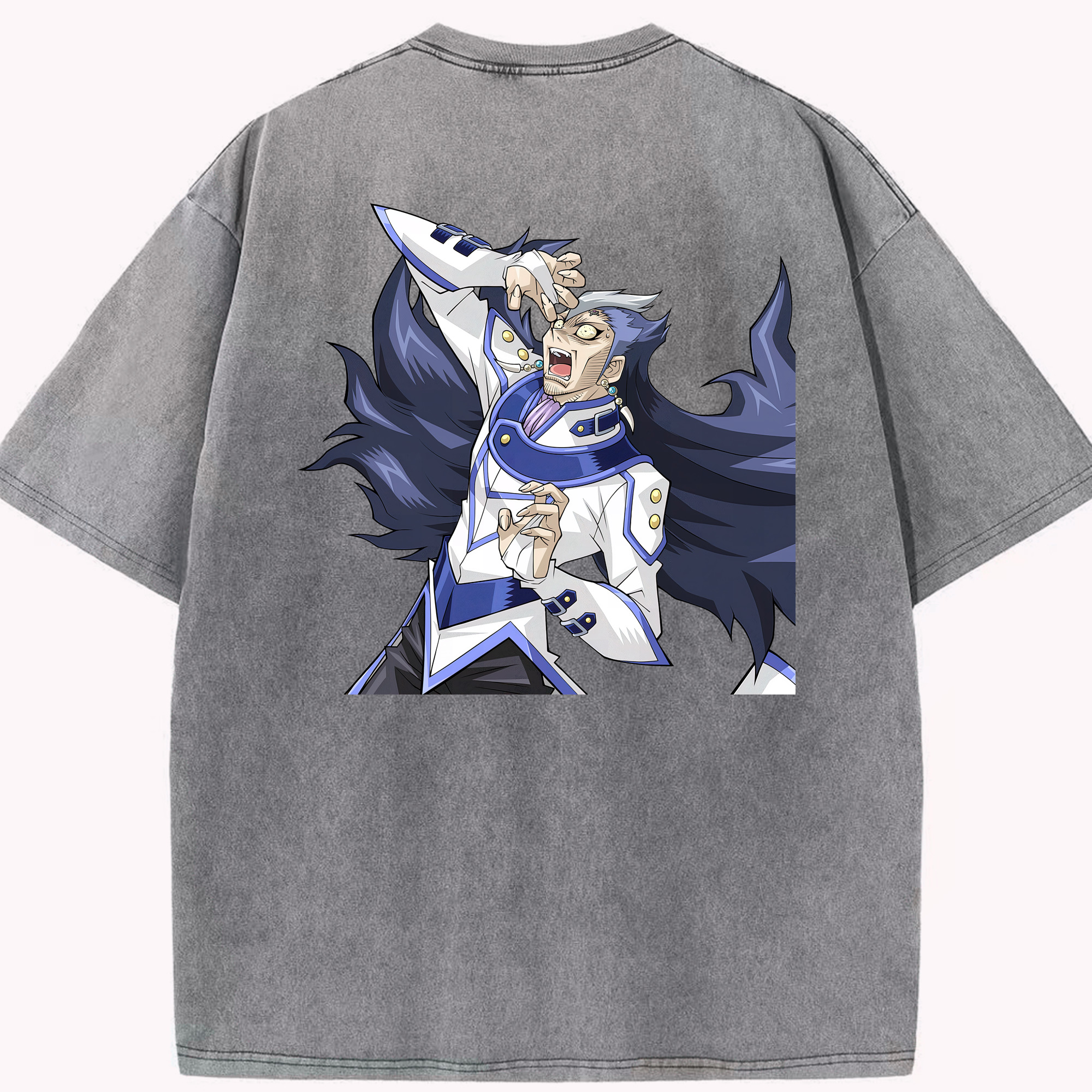 （画像用） 遊☆戯☆王 Yu-Gi-Oh! 綿100% ヴィンテージ風 半袖Tシャツ（背面プリント）