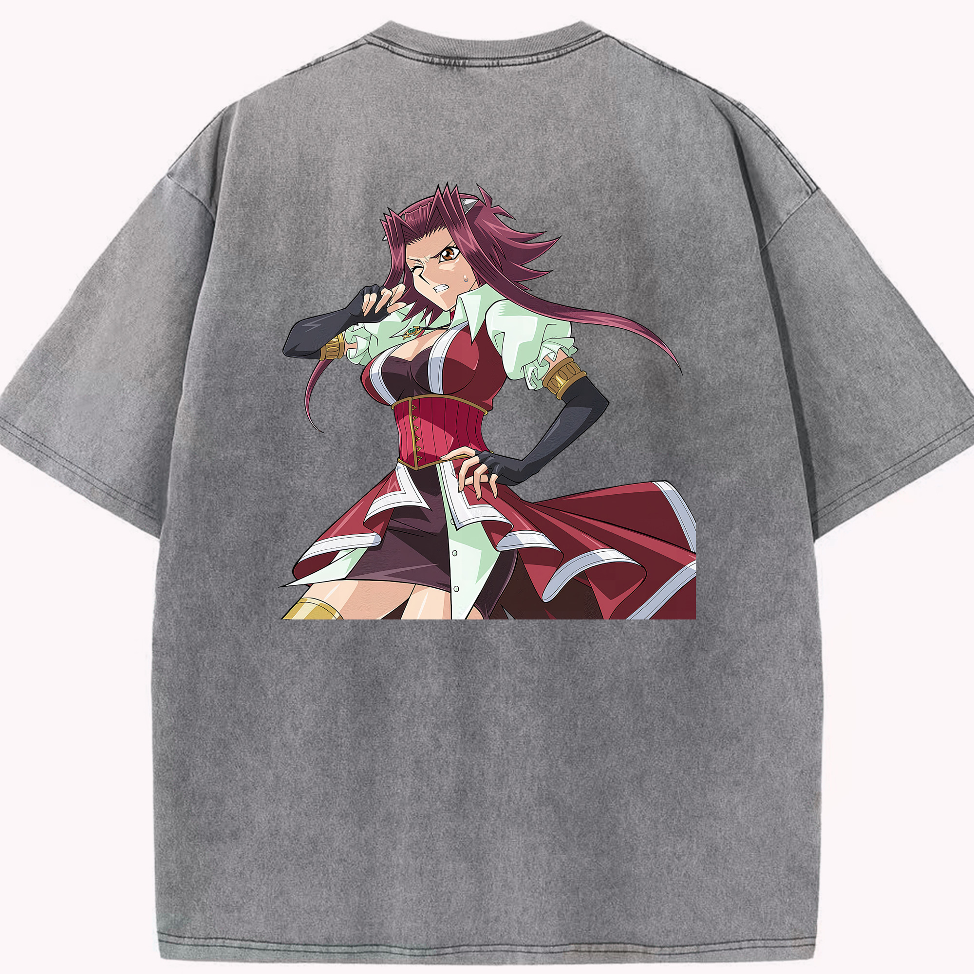 （画像用） 遊☆戯☆王 Yu-Gi-Oh! 綿100% ヴィンテージ風 半袖Tシャツ（背面プリント）