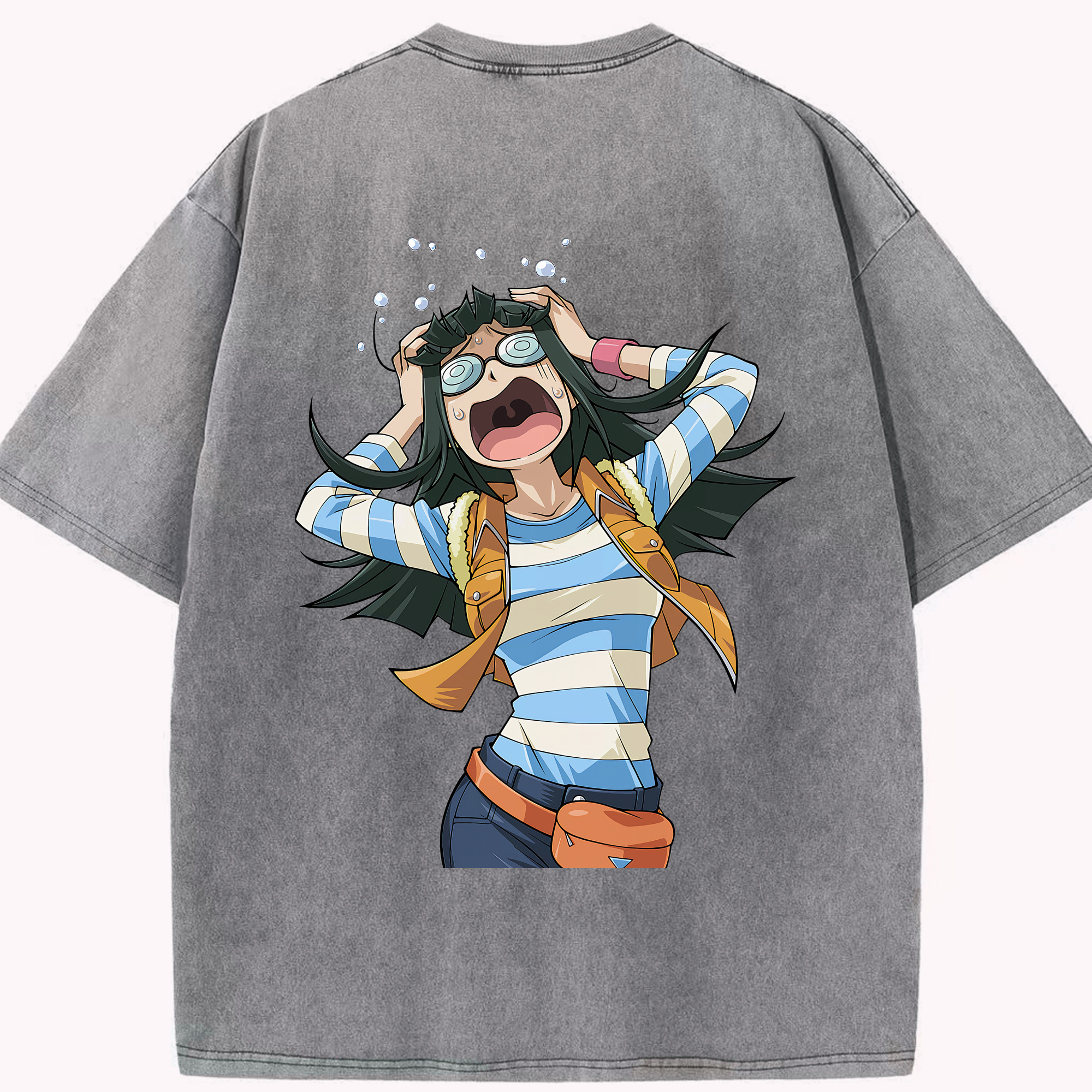 （画像用） 遊☆戯☆王 Yu-Gi-Oh! 綿100% ヴィンテージ風 半袖Tシャツ（背面プリント）