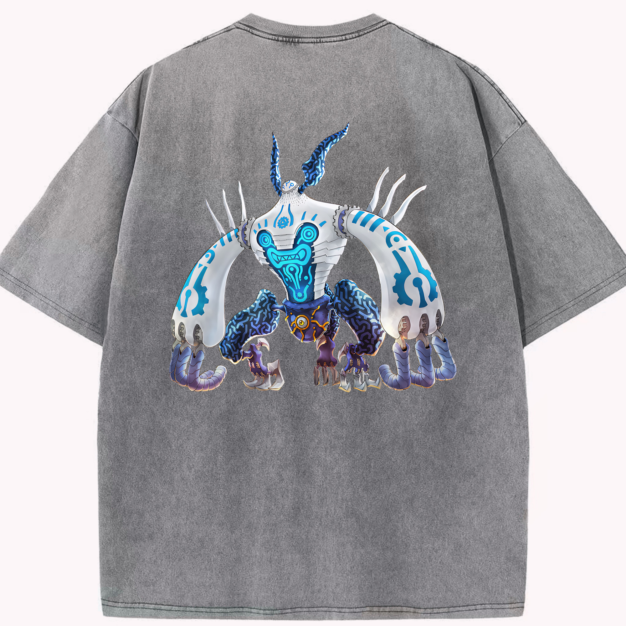 （画像用） 遊☆戯☆王 Yu-Gi-Oh! 綿100% ヴィンテージ風 半袖Tシャツ（背面プリント）