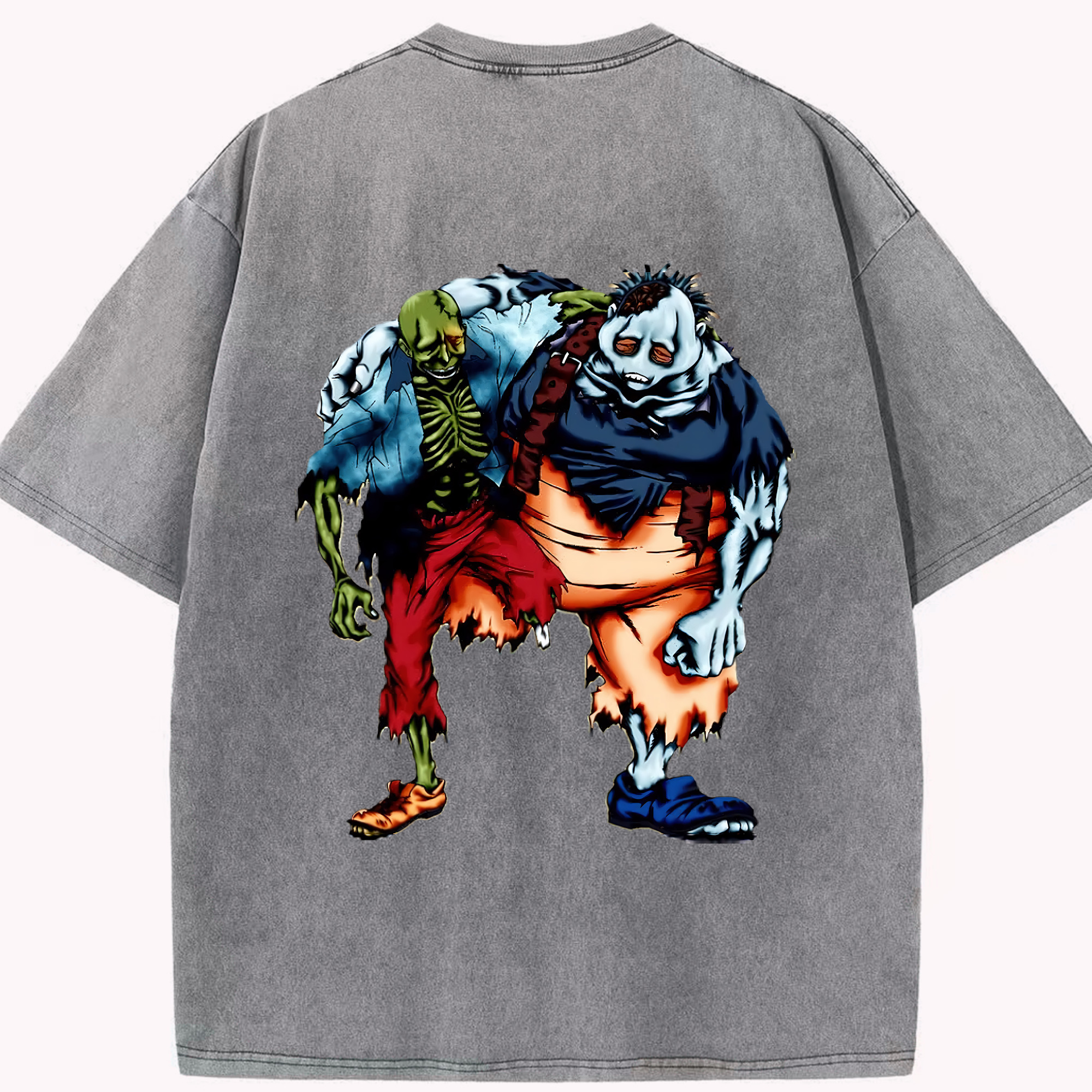 （画像用） 遊☆戯☆王 Yu-Gi-Oh! 綿100% ヴィンテージ風 半袖Tシャツ（背面プリント）