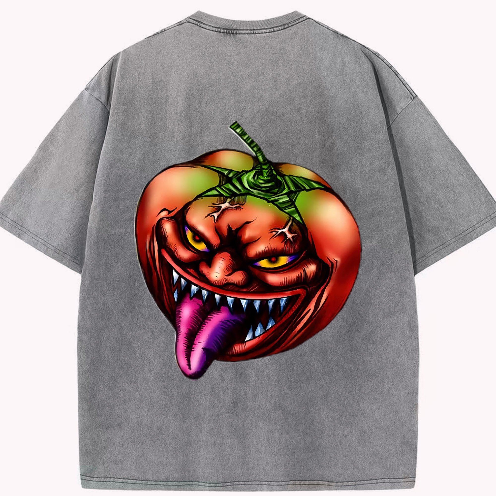 （画像用） 遊☆戯☆王 Yu-Gi-Oh! 綿100% ヴィンテージ風 半袖Tシャツ（背面プリント）