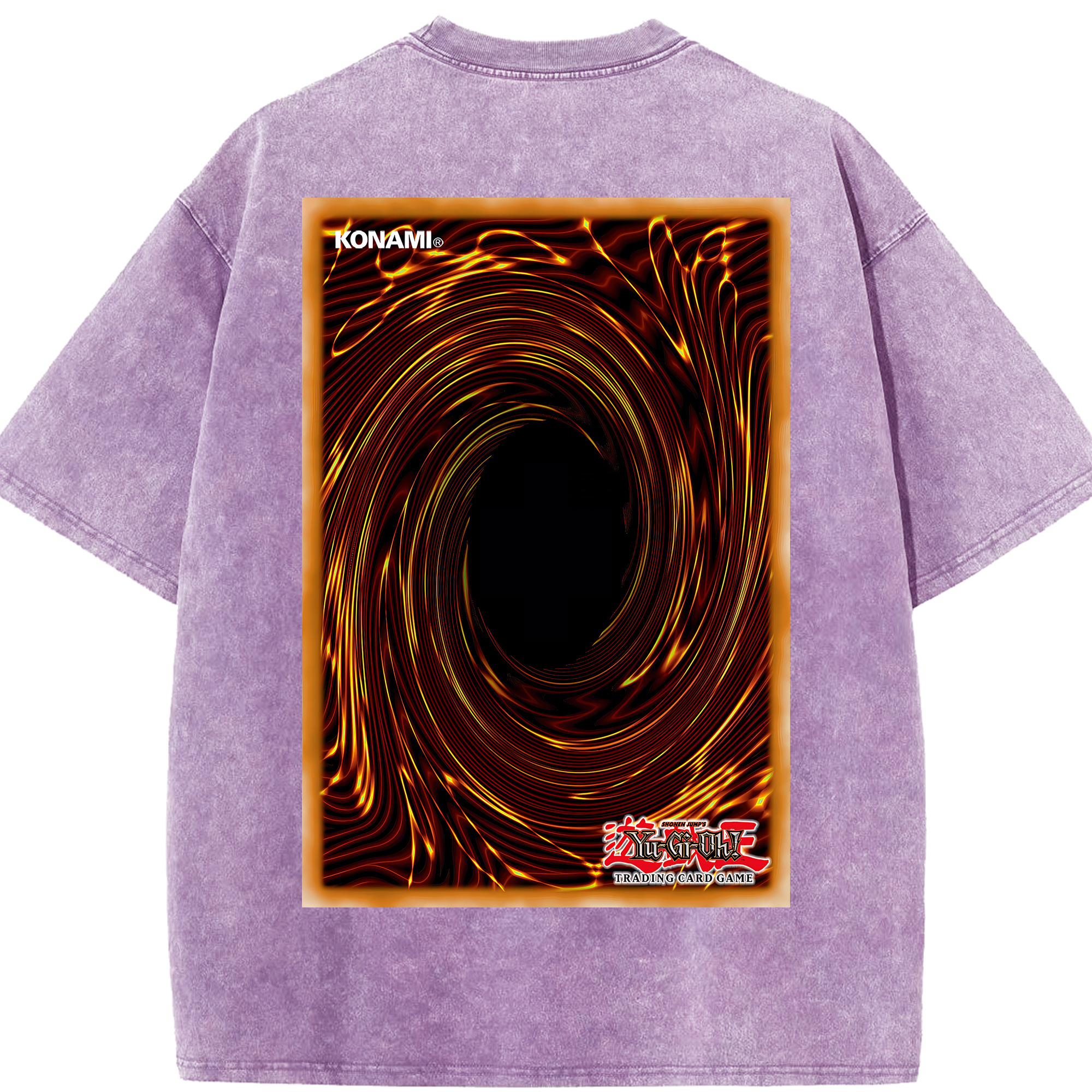 （画像用） 遊☆戯☆王 Yu-Gi-Oh! 綿100% ヴィンテージ風 半袖Tシャツ（背面プリント）