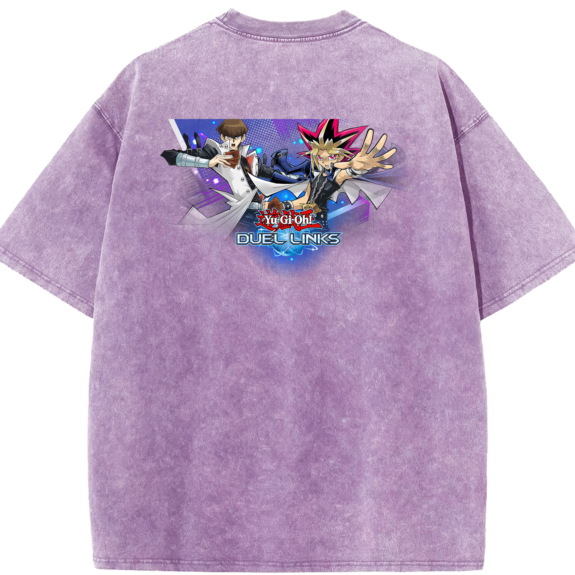 （画像用） 遊☆戯☆王 Yu-Gi-Oh! 綿100% ヴィンテージ風 半袖Tシャツ（背面プリント）