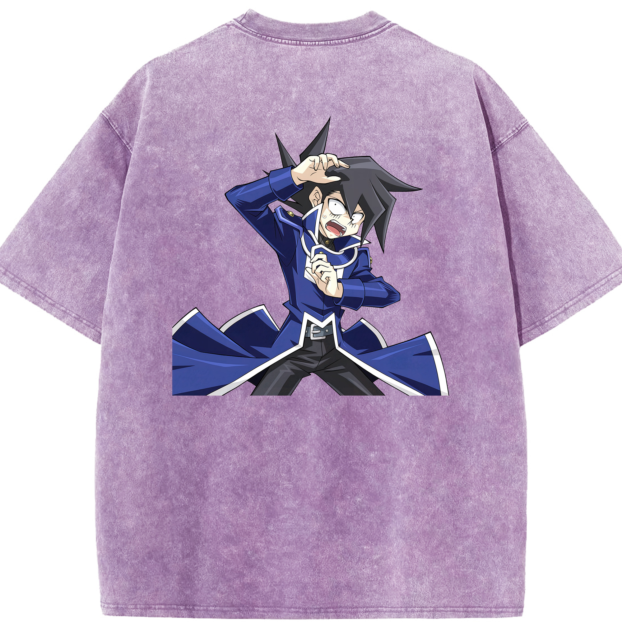（画像用） 遊☆戯☆王 Yu-Gi-Oh! 綿100% ヴィンテージ風 半袖Tシャツ（背面プリント）