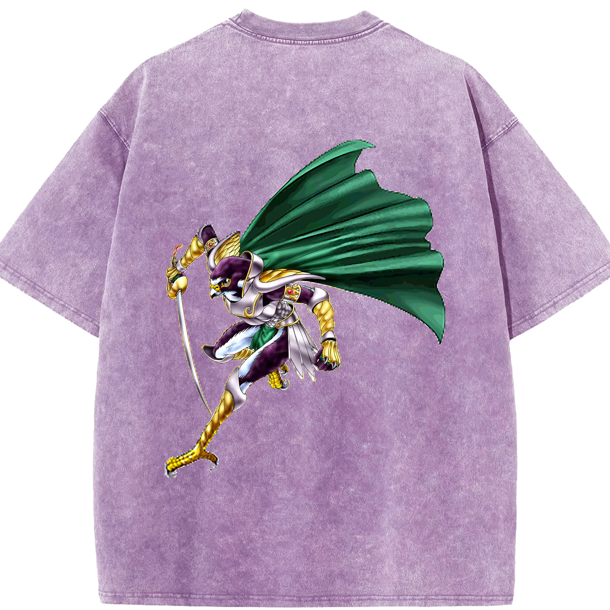 （画像用） 遊☆戯☆王 Yu-Gi-Oh! 綿100% ヴィンテージ風 半袖Tシャツ（背面プリント）
