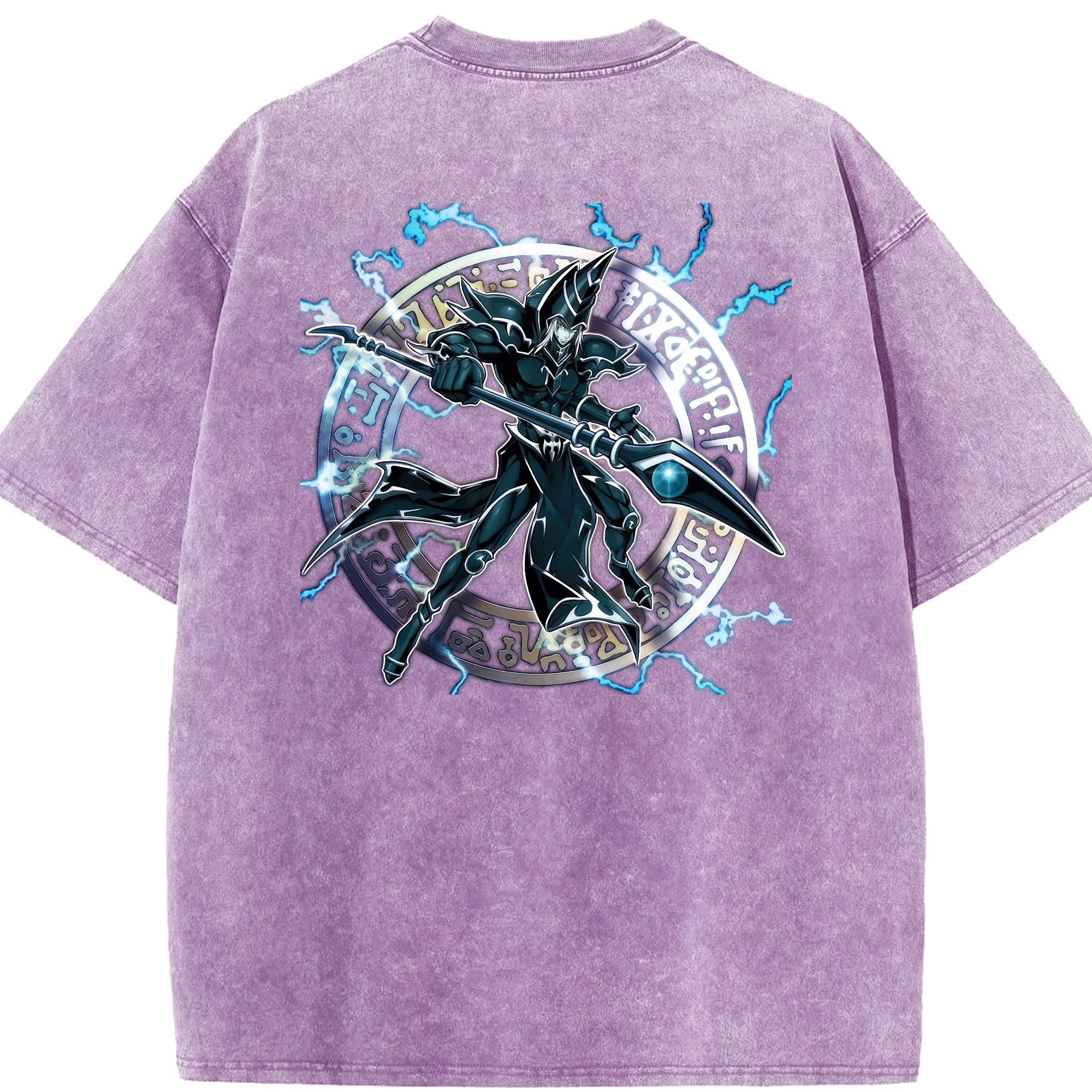 （画像用） 遊☆戯☆王 Yu-Gi-Oh! 綿100% ヴィンテージ風 半袖Tシャツ（背面プリント）