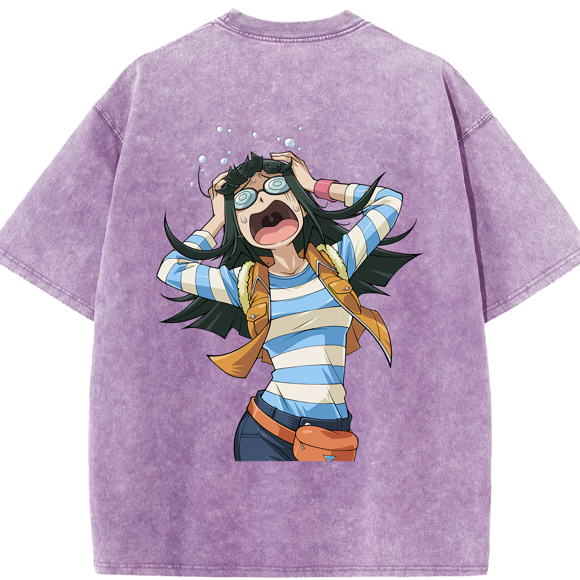 （画像用） 遊☆戯☆王 Yu-Gi-Oh! 綿100% ヴィンテージ風 半袖Tシャツ（背面プリント）